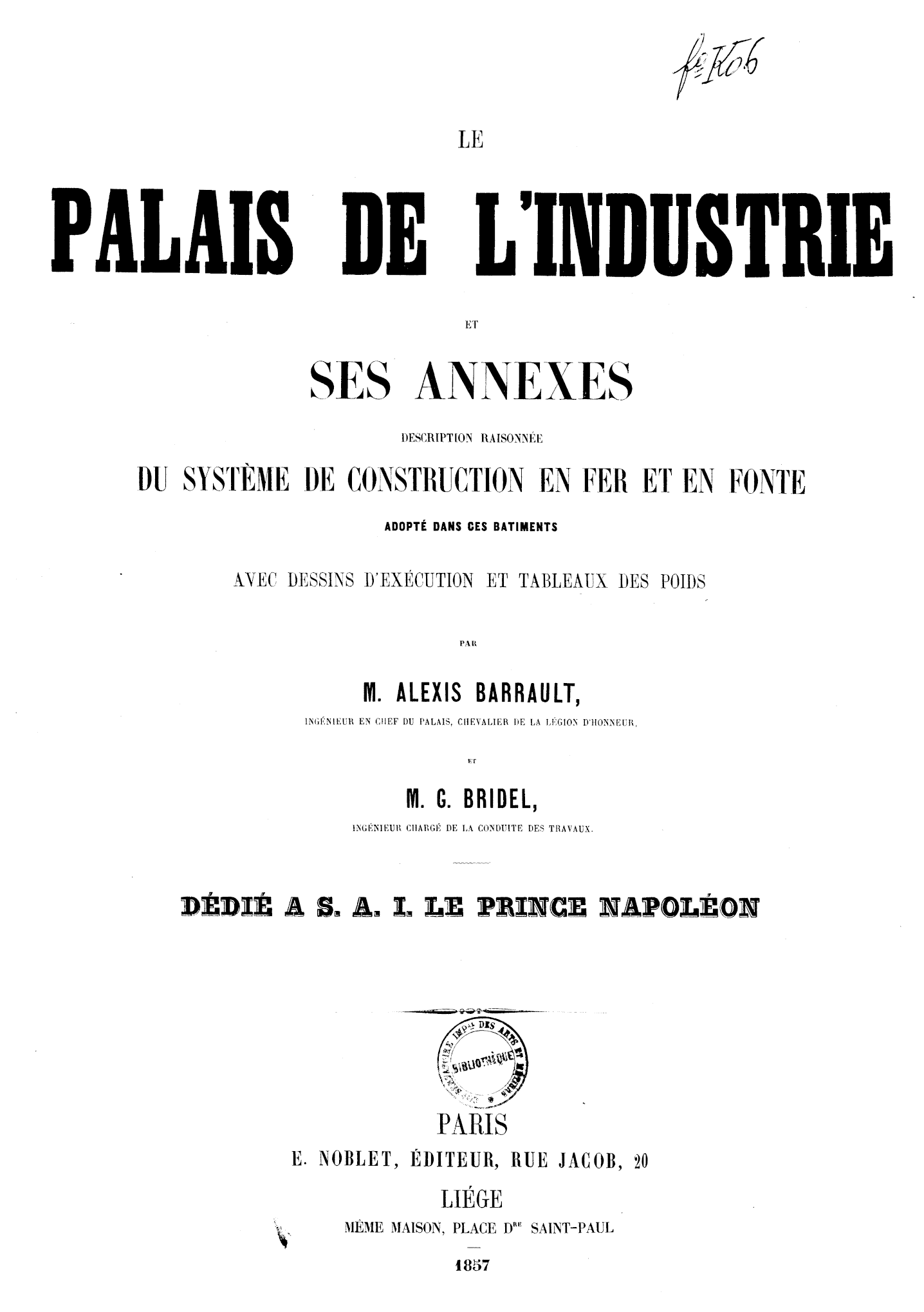 Page de titre du FOLKO6