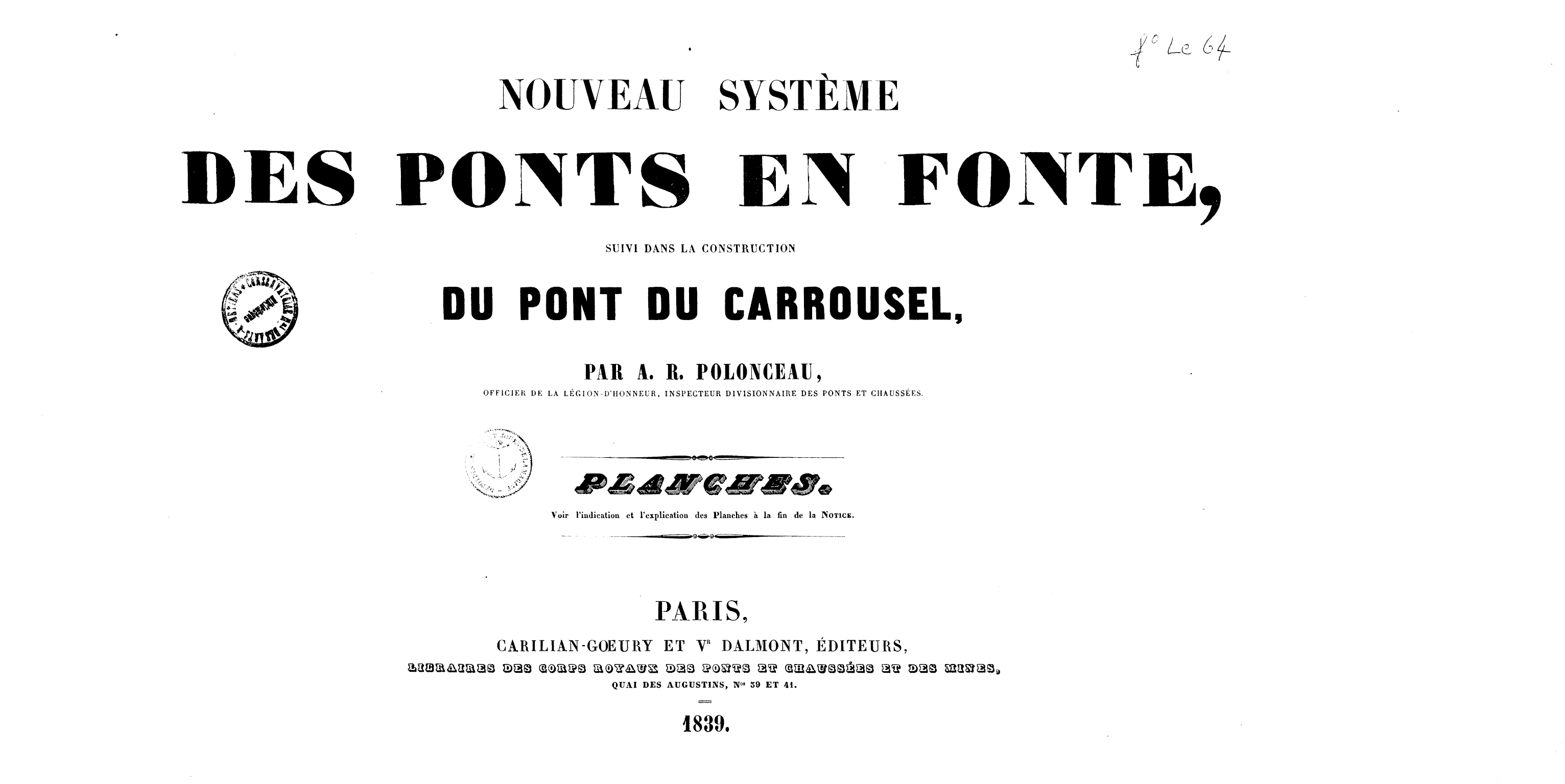 Page de titre du FOLLE64