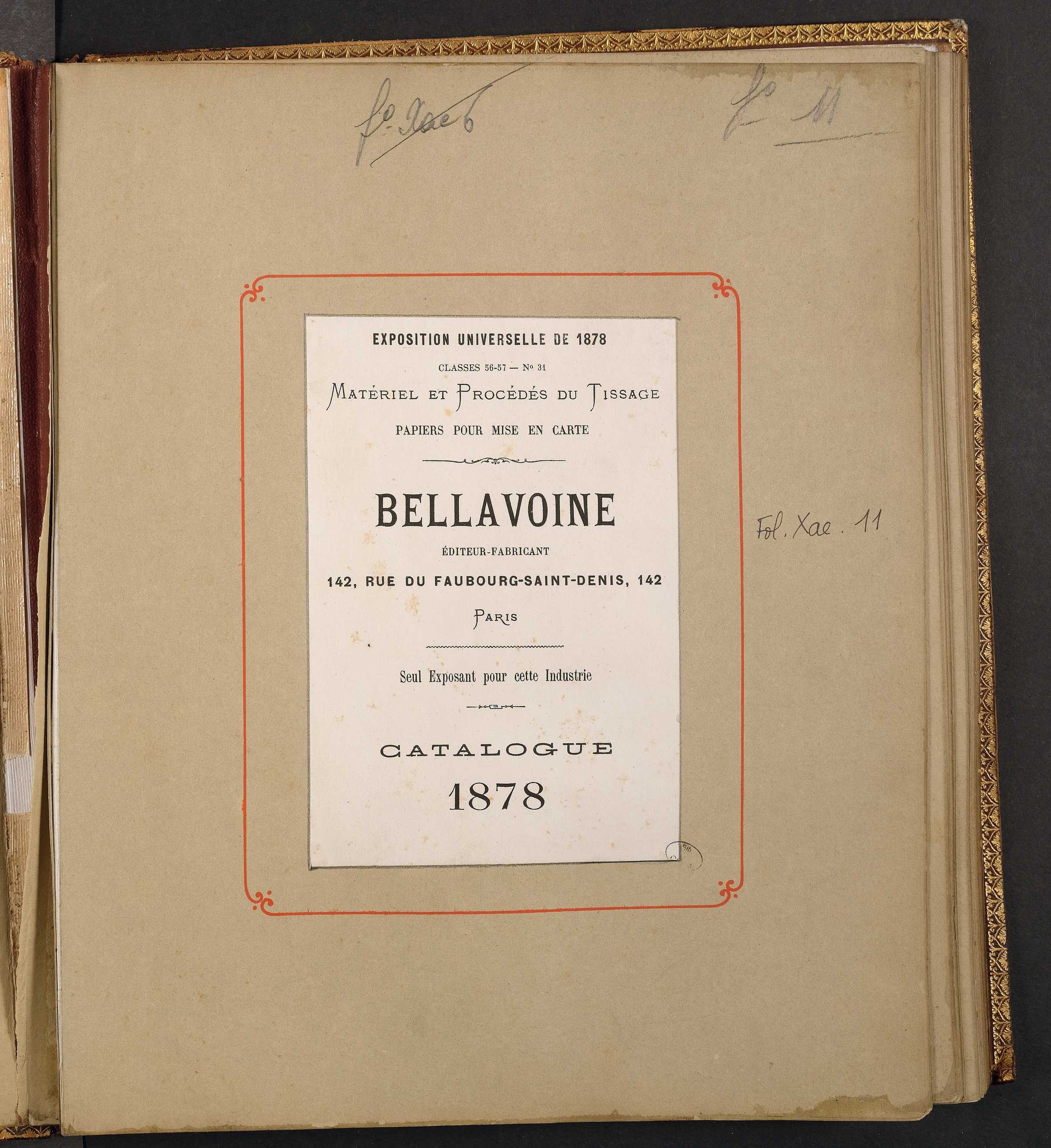 Page de titre du FOLXAE11