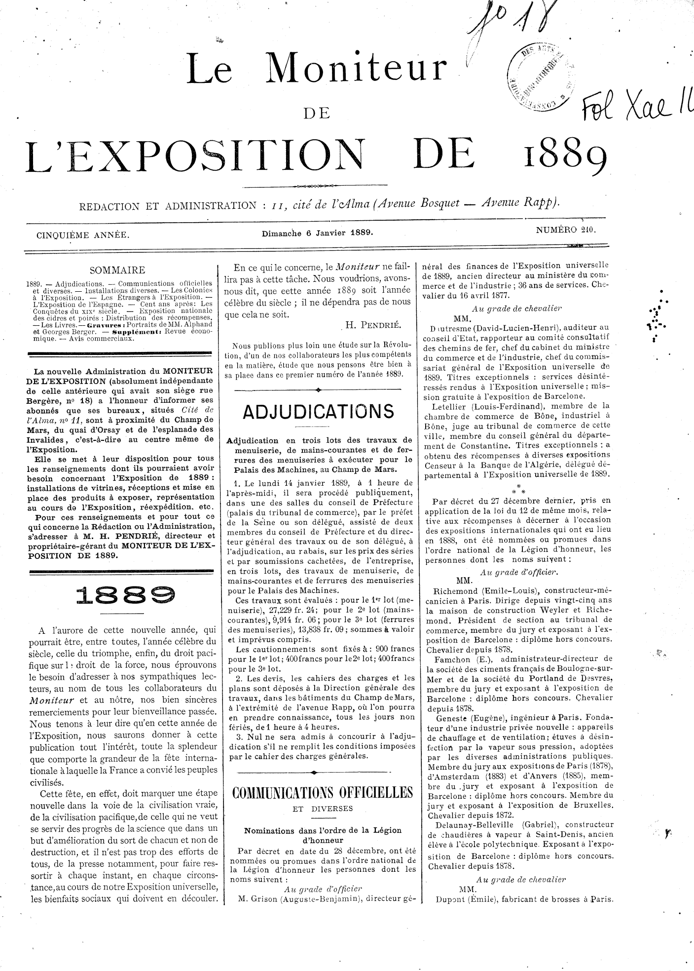 Page de titre du FOLXAE14.5