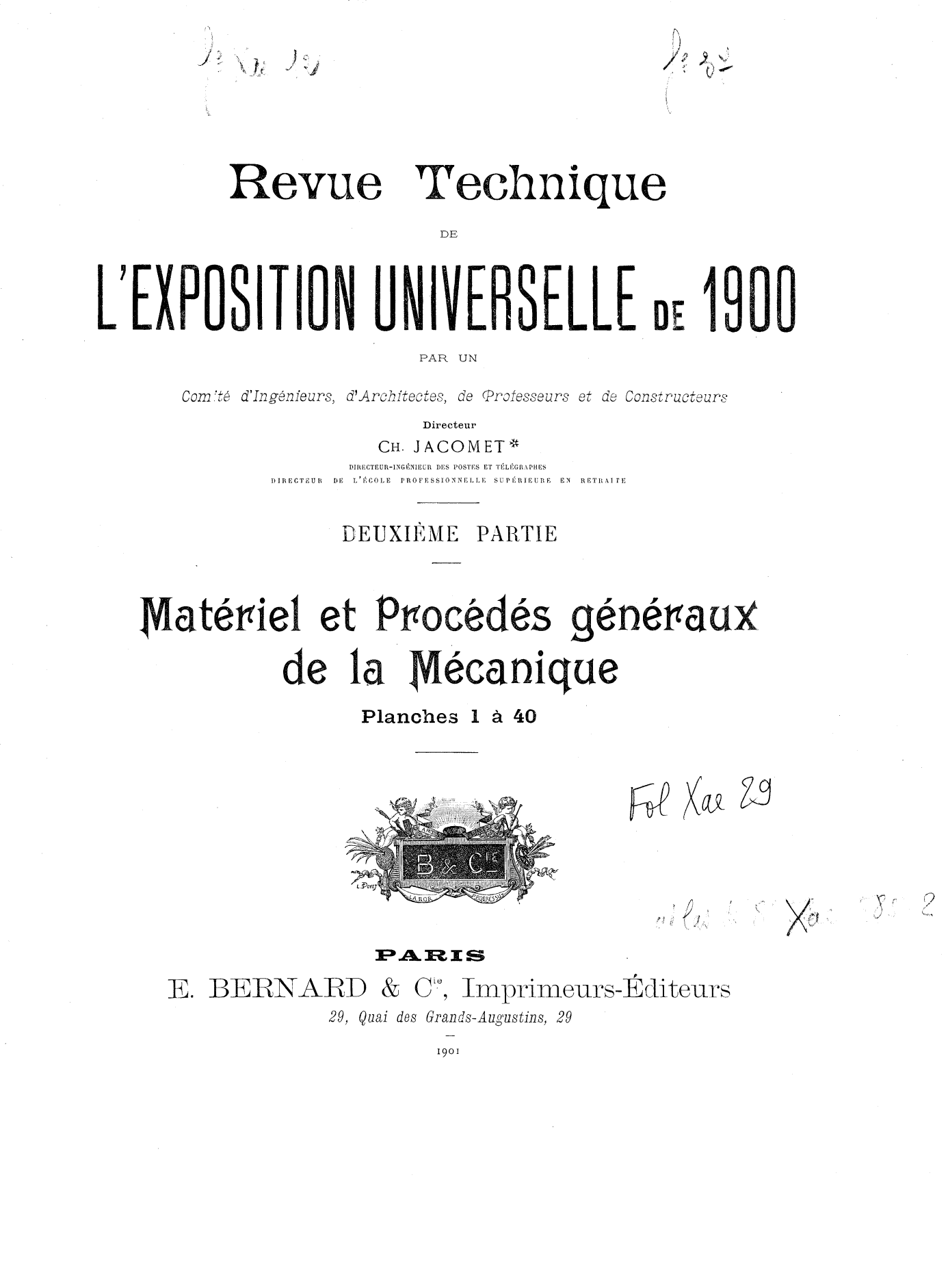 Page de titre du FOLXAE29.2