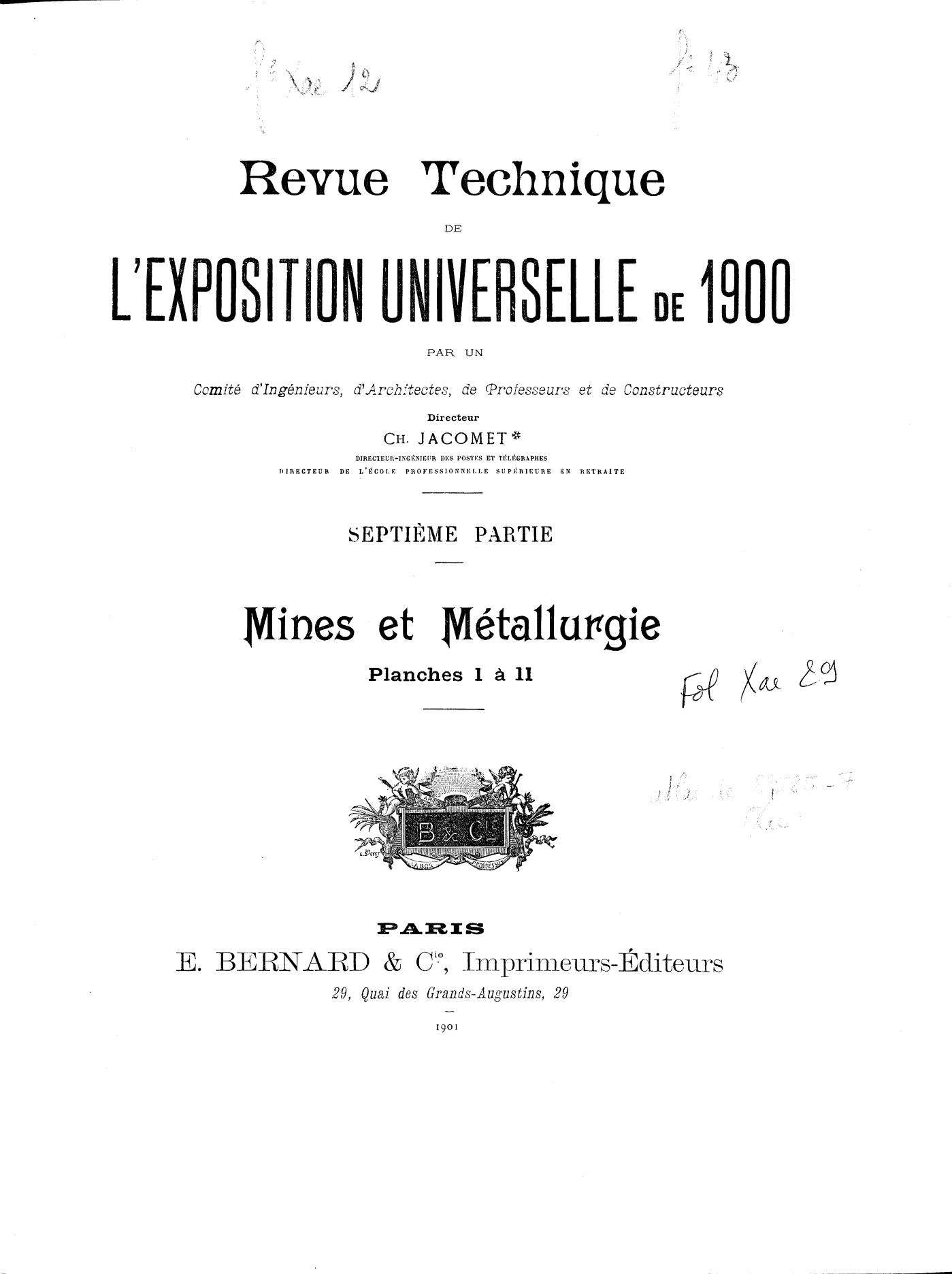 Page de titre du FOLXAE29.6