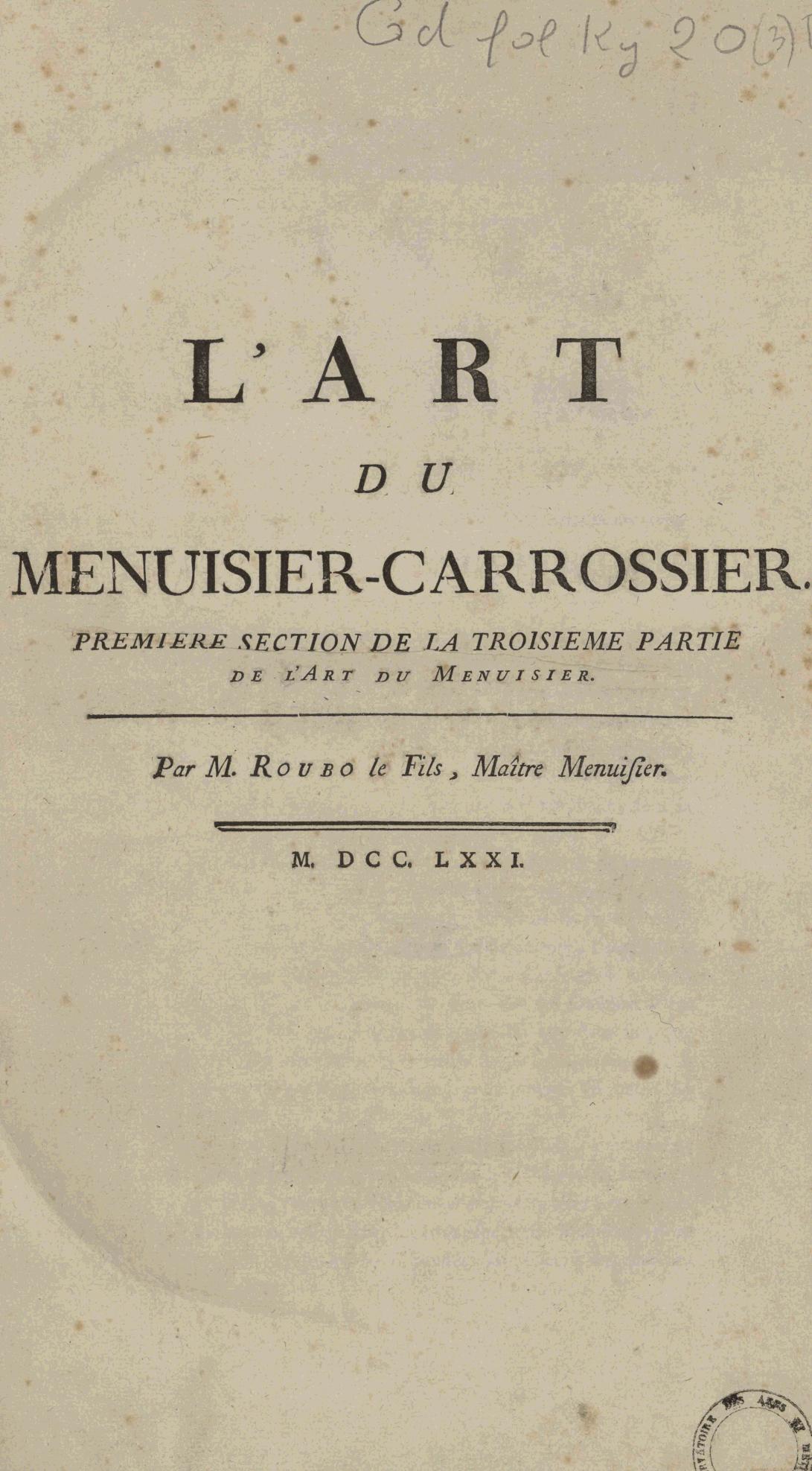 Page de titre du GDFOLKY20.3RES