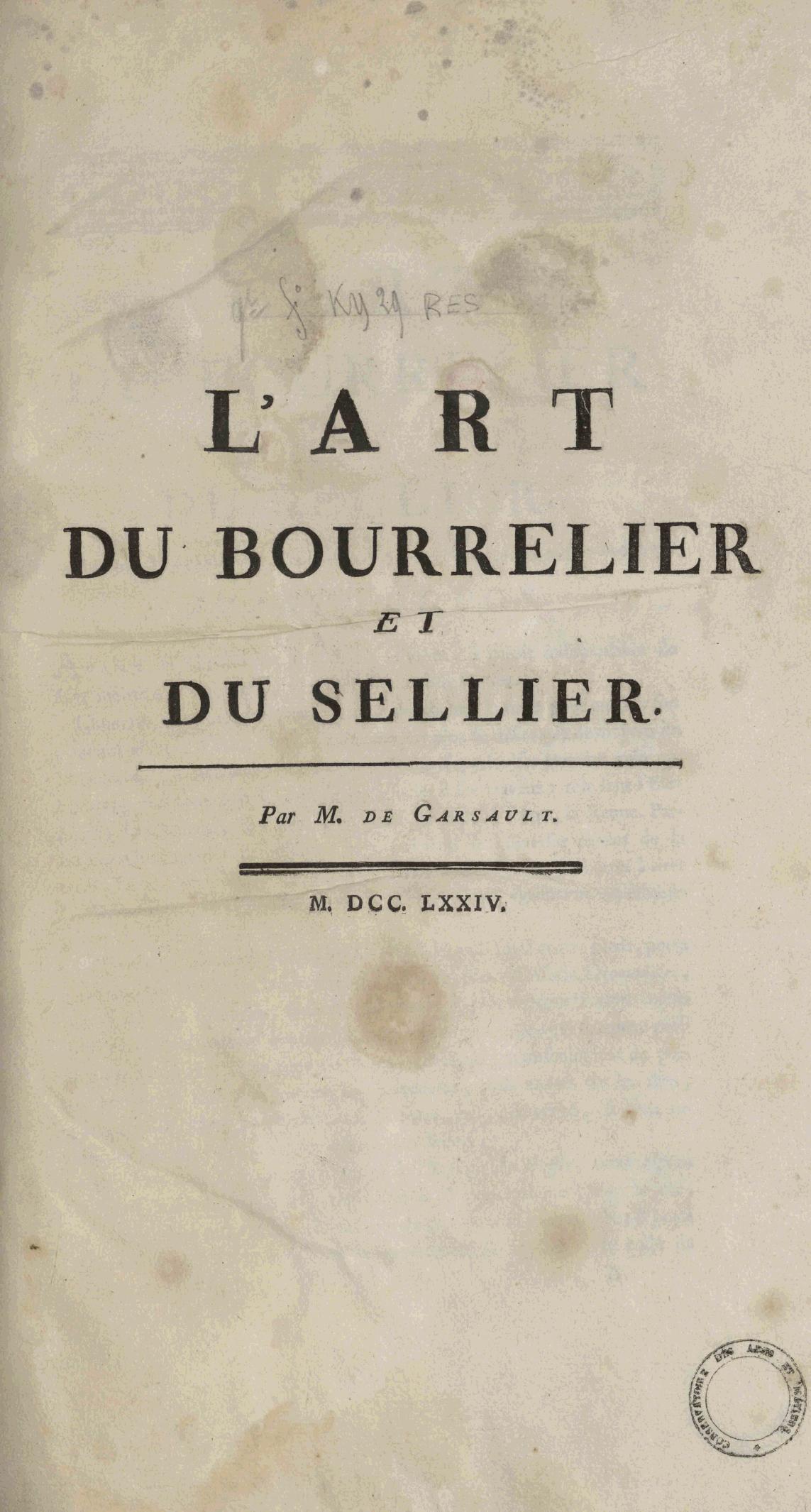 Page de titre du GDFOLKY29RES