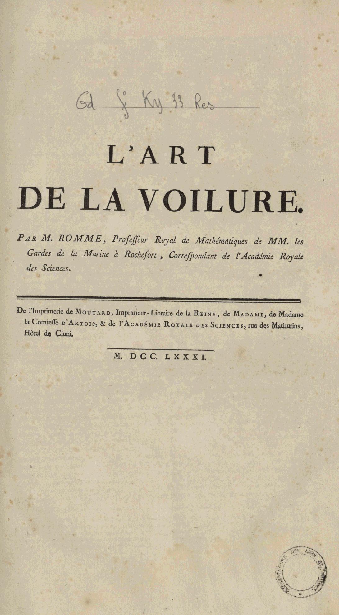 Page de titre du GDFOLKY33RES