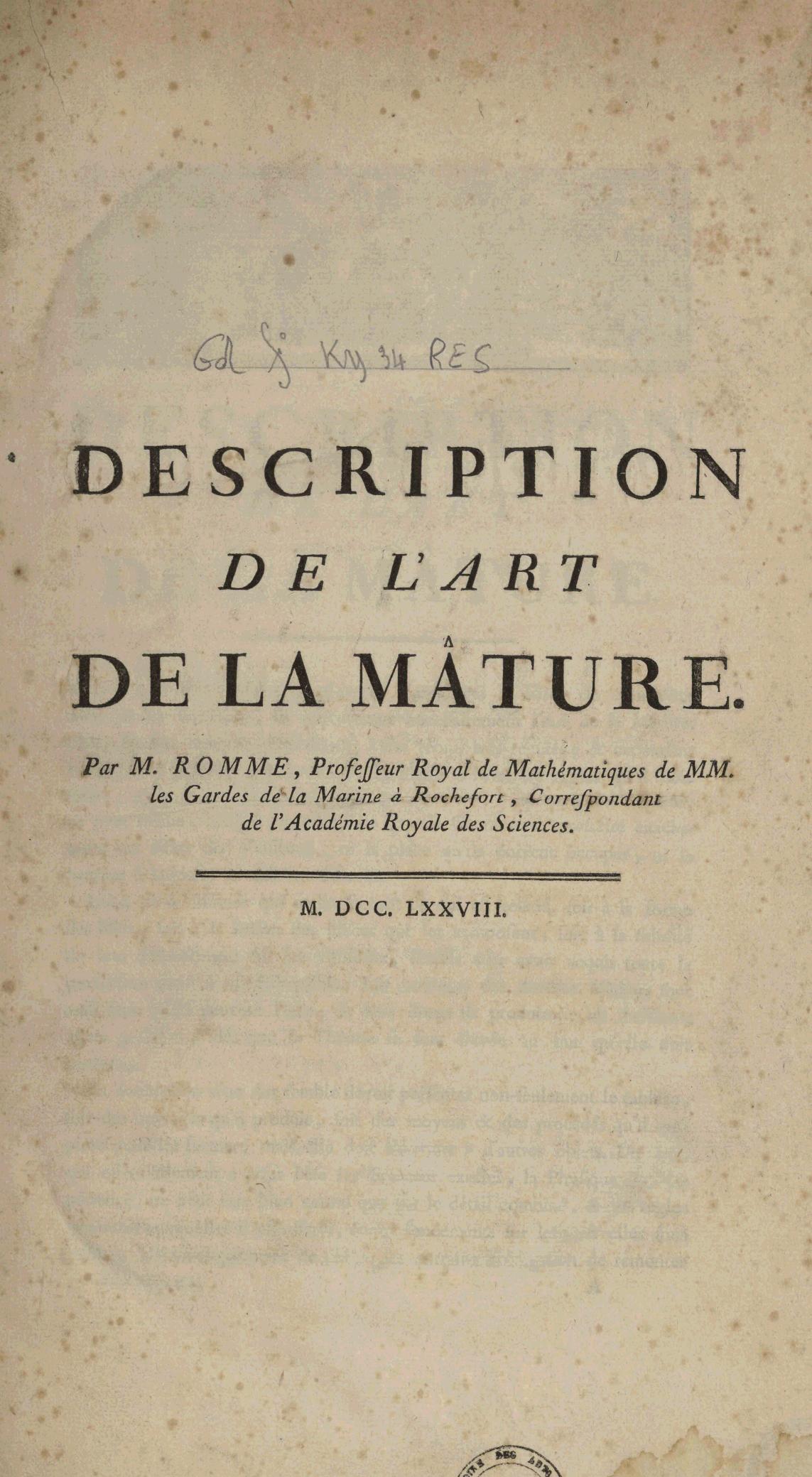 Page de titre du GDFOLKY34RES