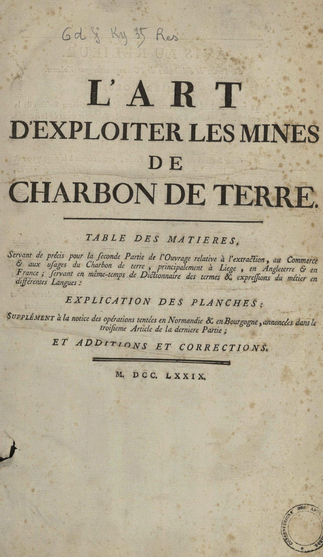 Page de titre du GDFOLKY35.2RES