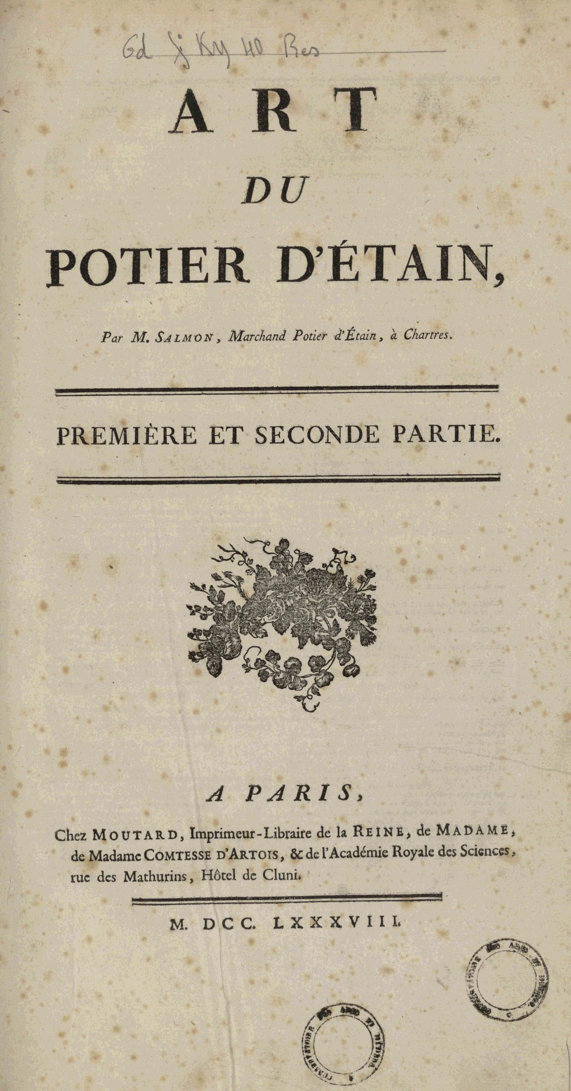 Page de titre du GDFOLKY40RES