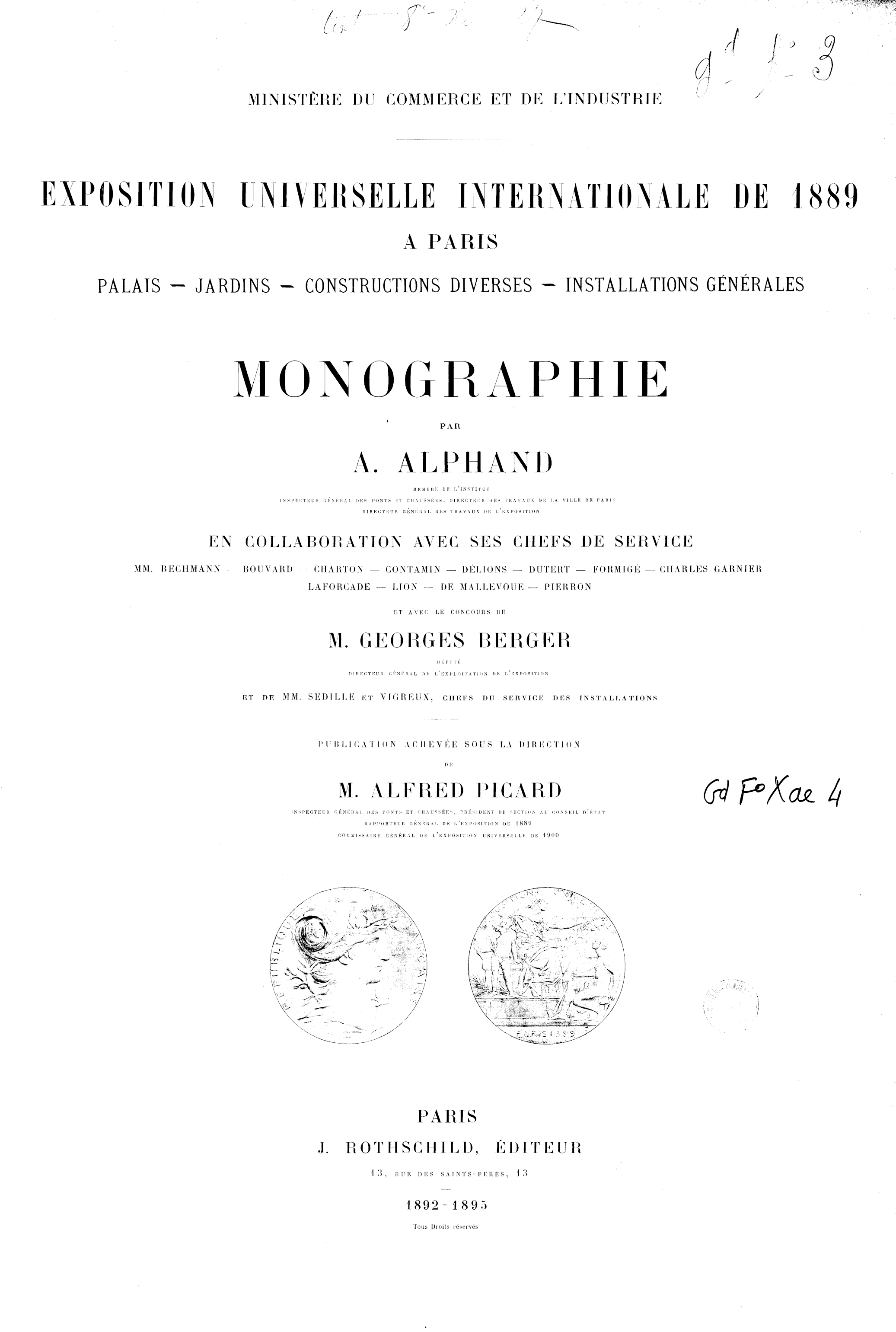 Page de titre du GDFOLXAE4.2