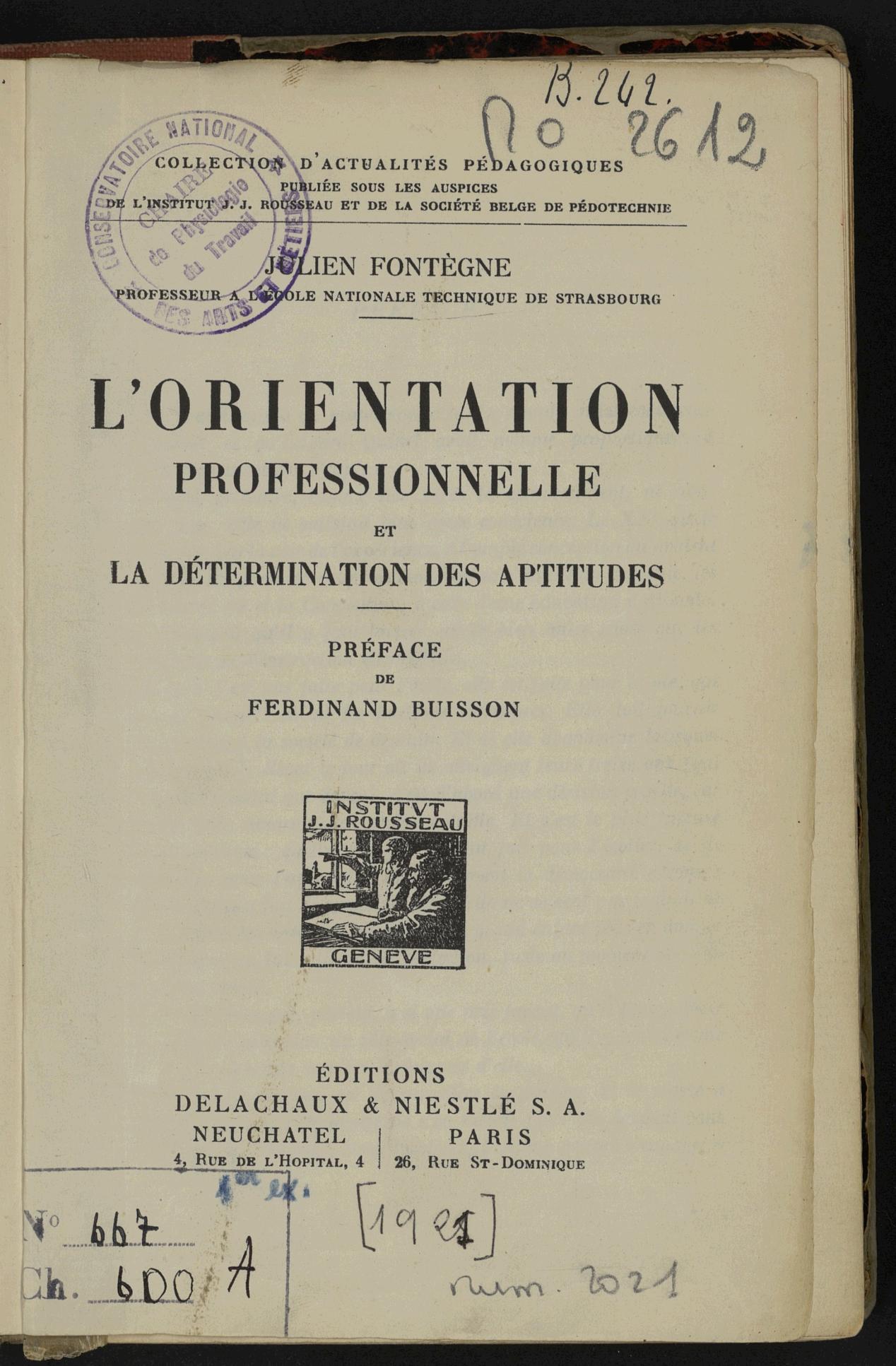 Page de titre du GLMO2612