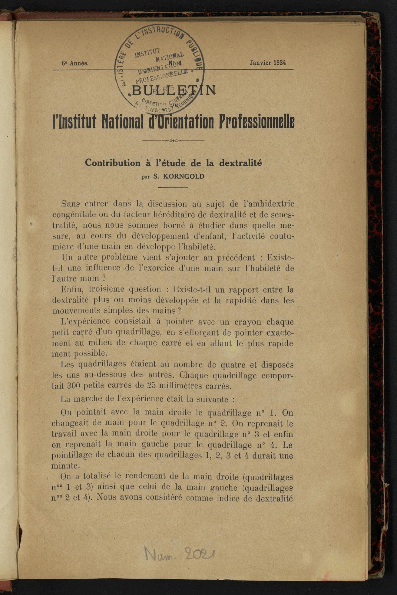 Page de titre du GLP1001.6