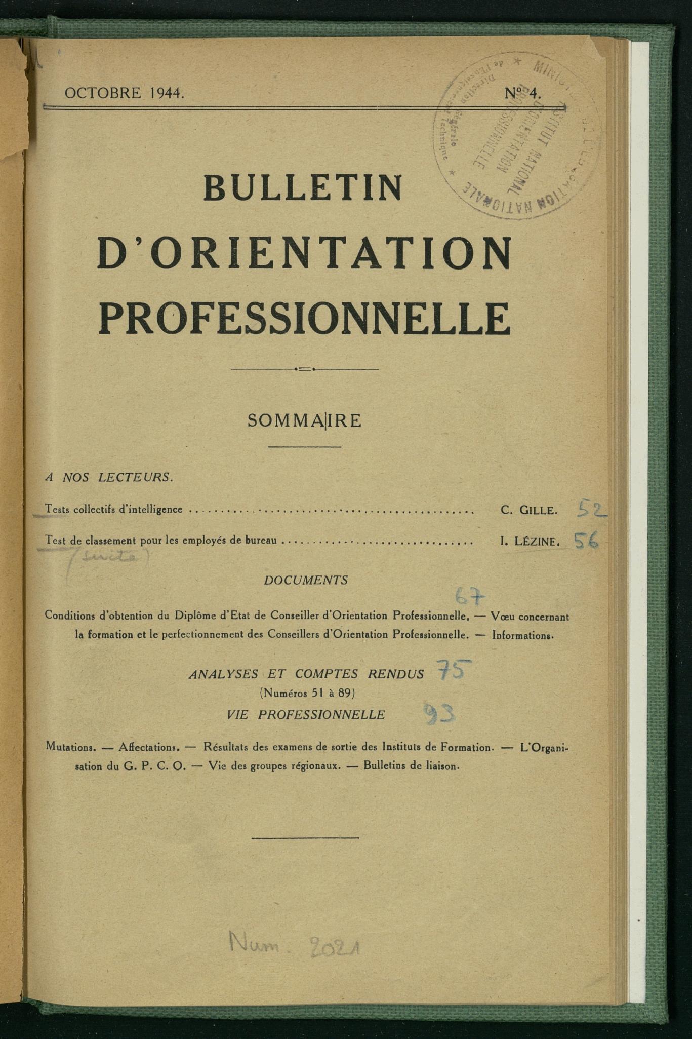 Page de titre du GLP1002.4