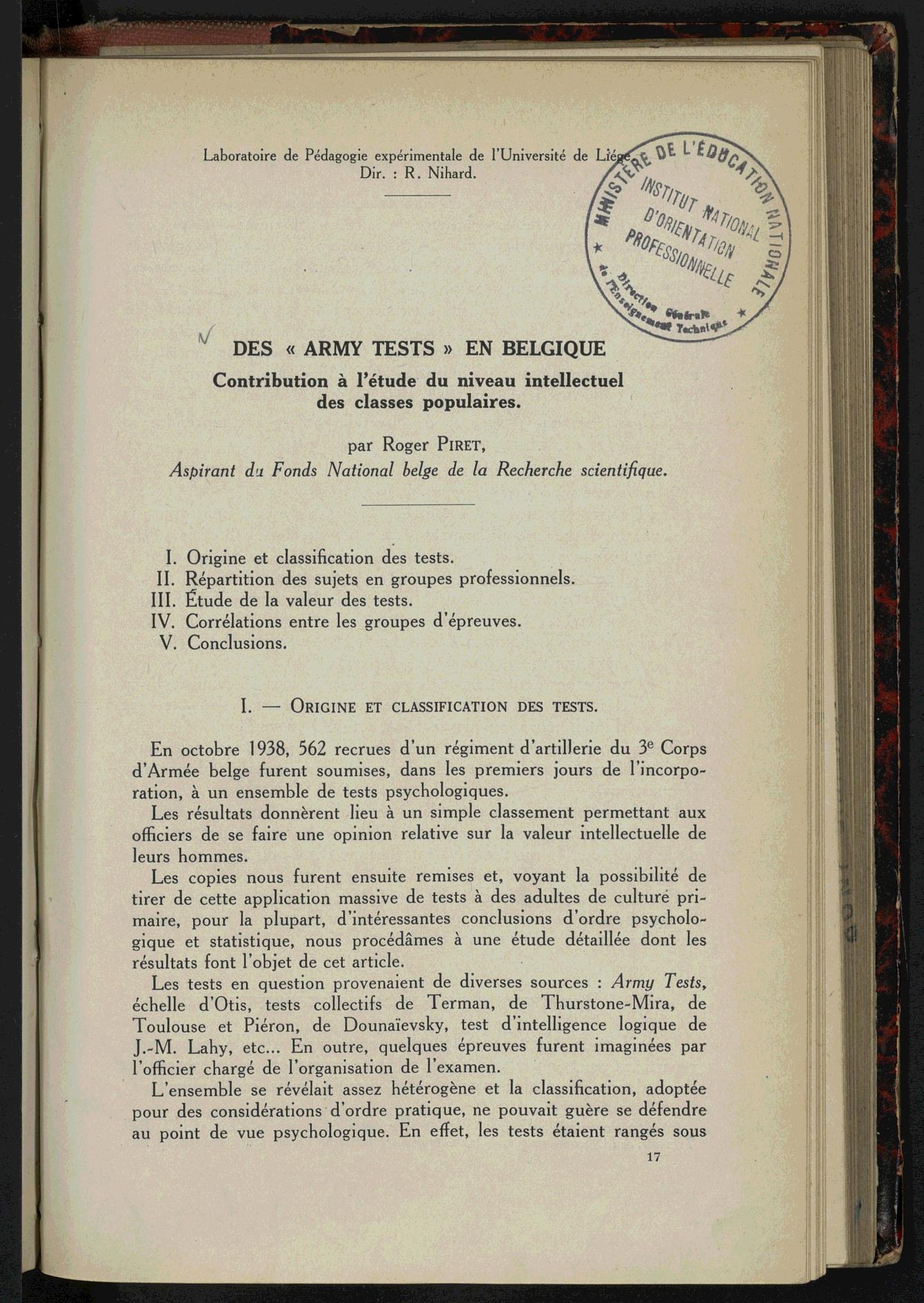 Page de titre du GLP1068.27