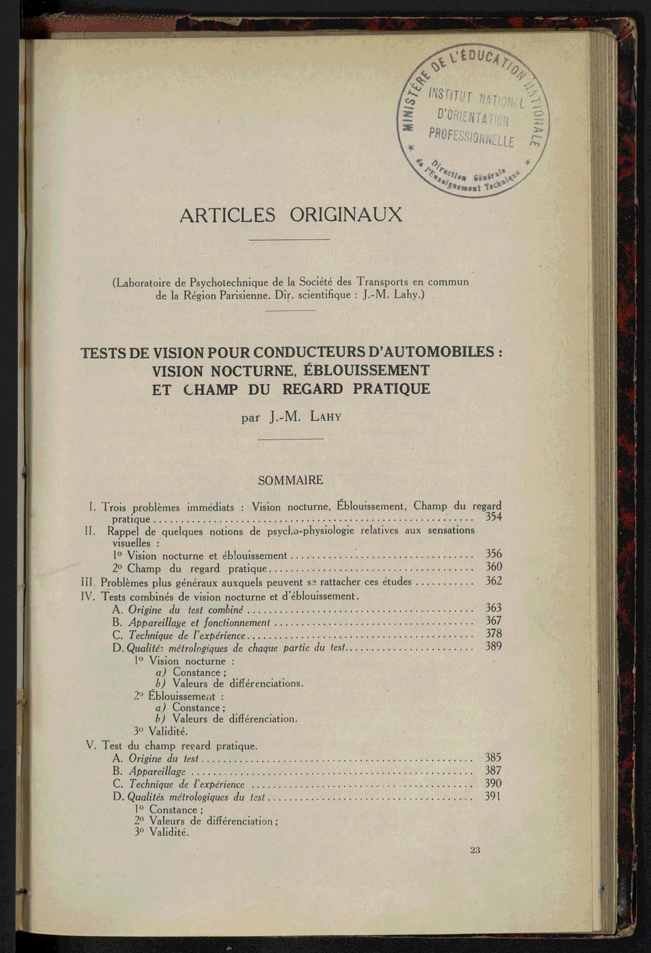 Page de titre du GLP1068.28