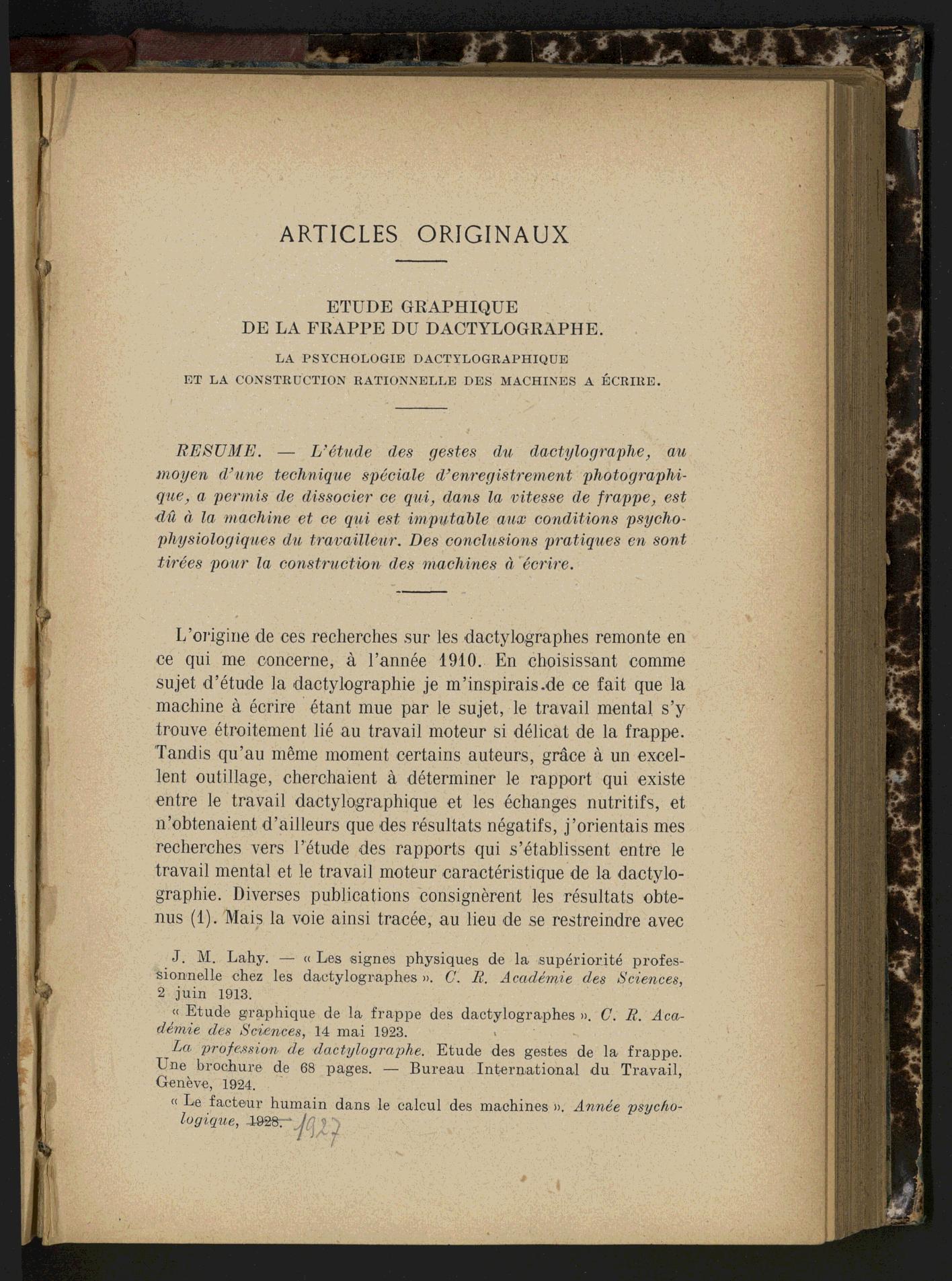 Page de titre du GLP174.6