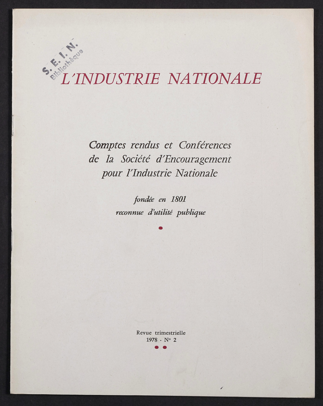 Page de titre du INDNAT.123