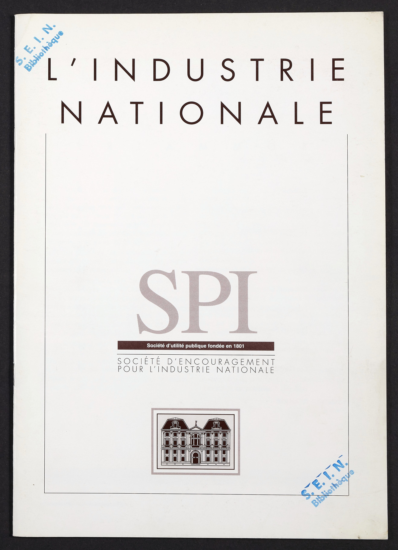 Page de titre du INDNAT.161