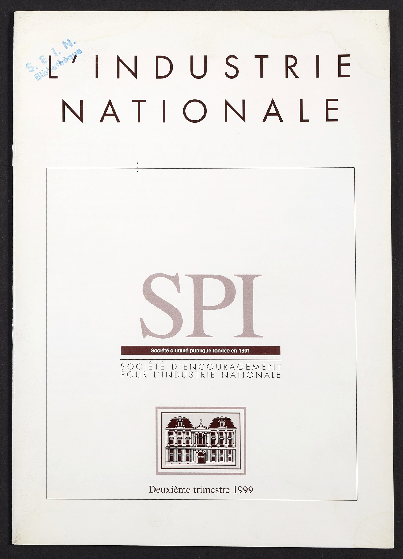 Page de titre du INDNAT.163