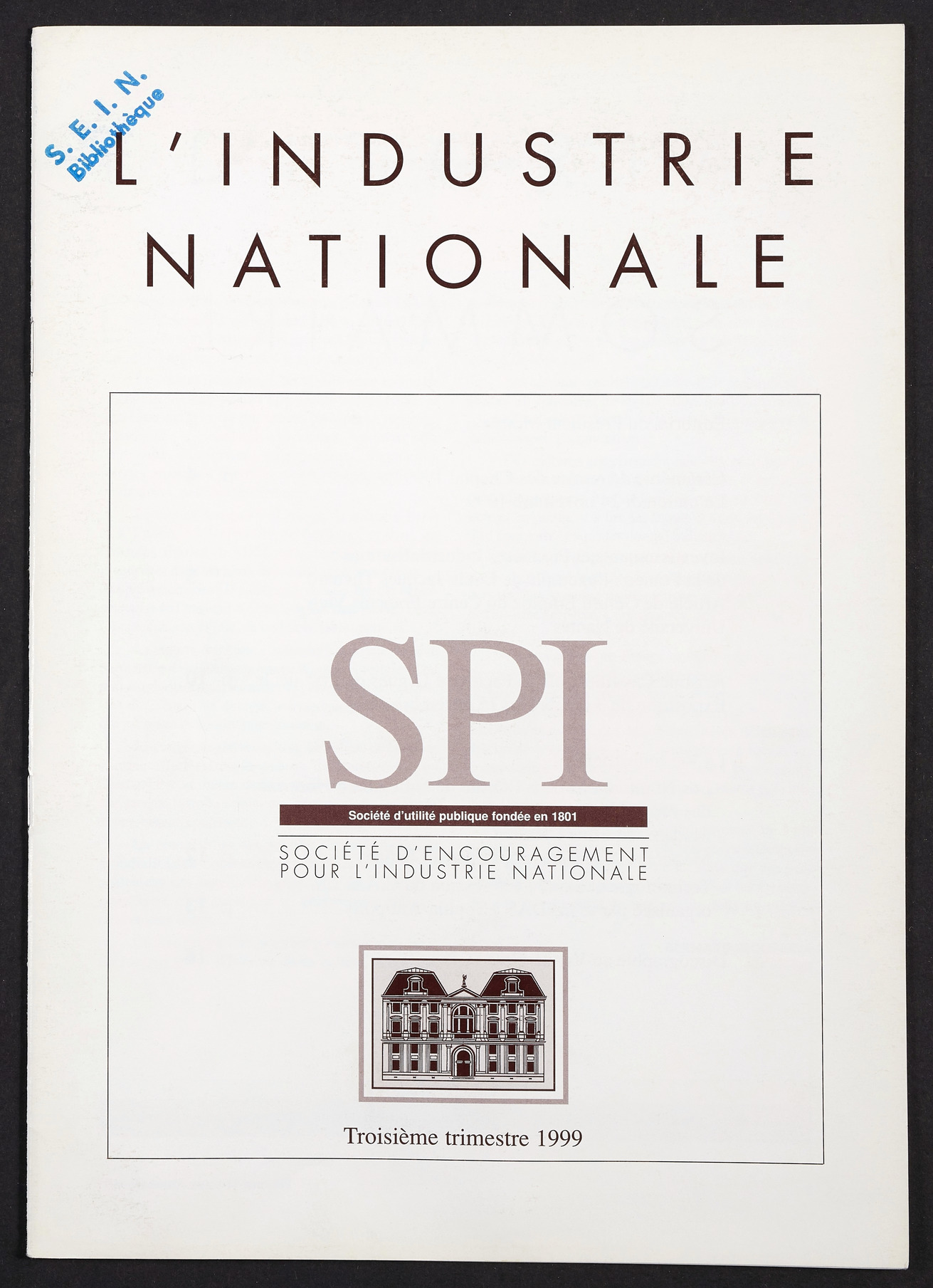 Page de titre du INDNAT.164