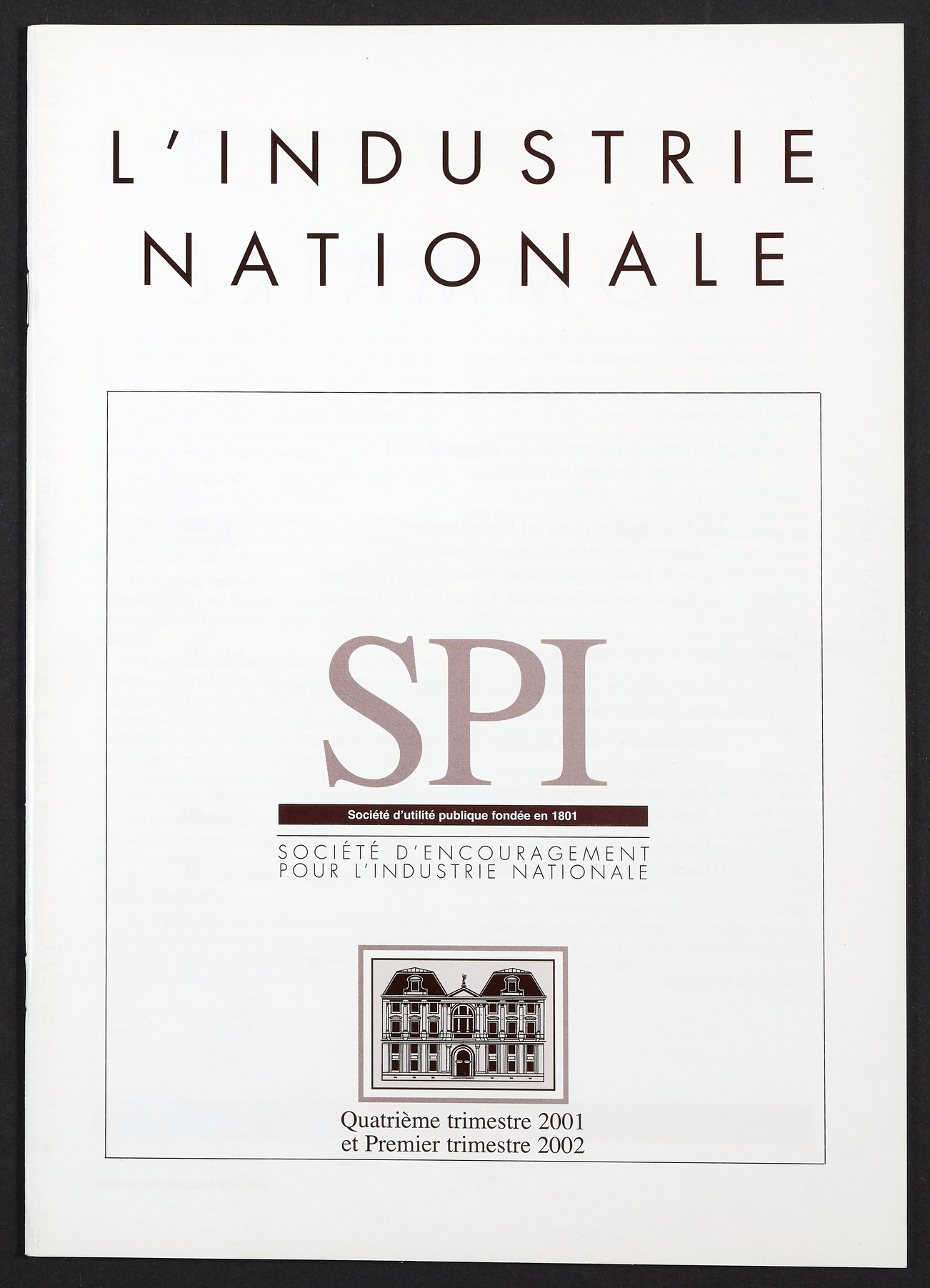 Page de titre du INDNAT.172