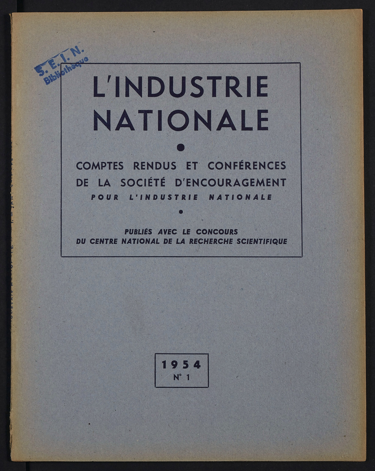 Page de titre du INDNAT.25