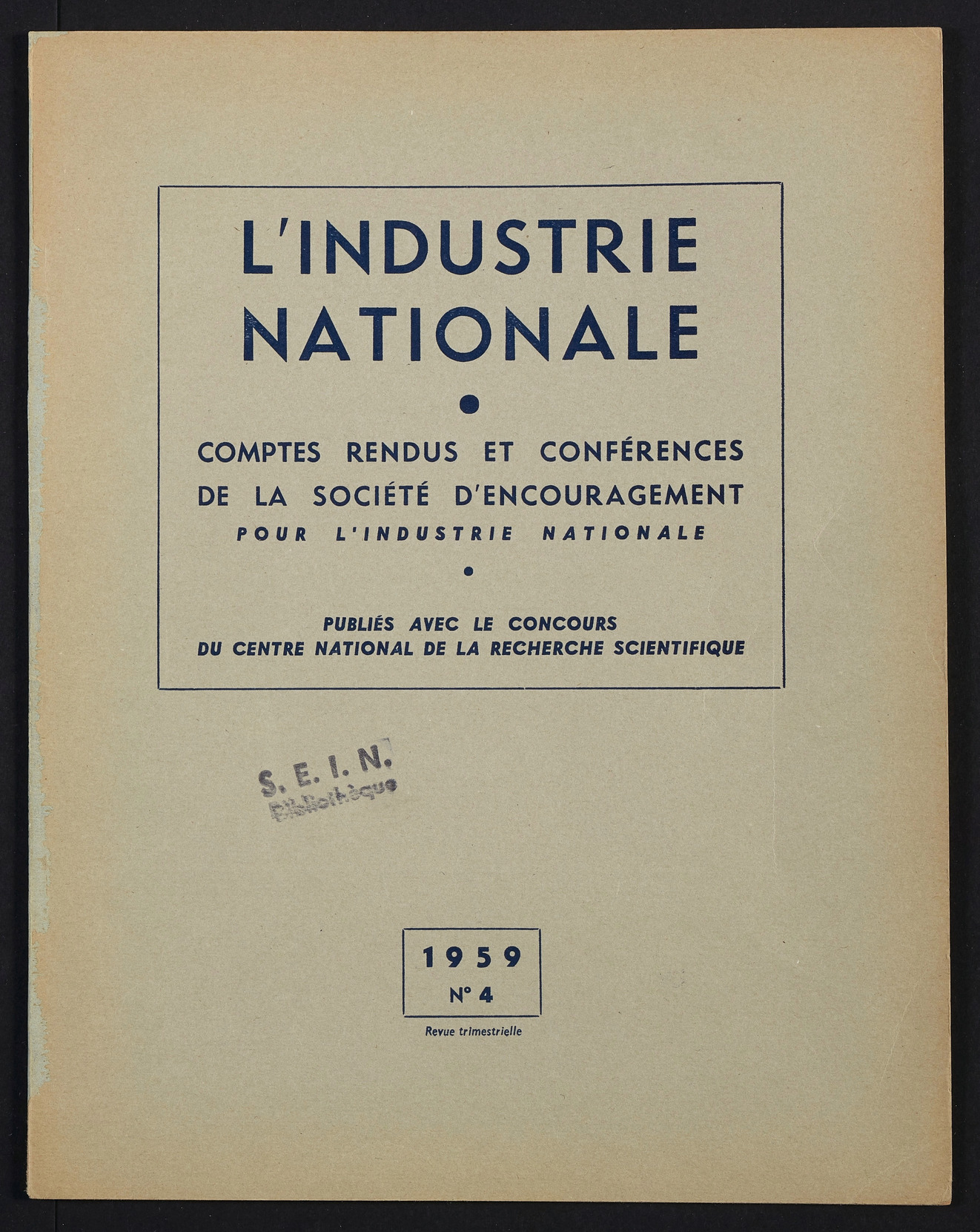Page de titre du INDNAT.49
