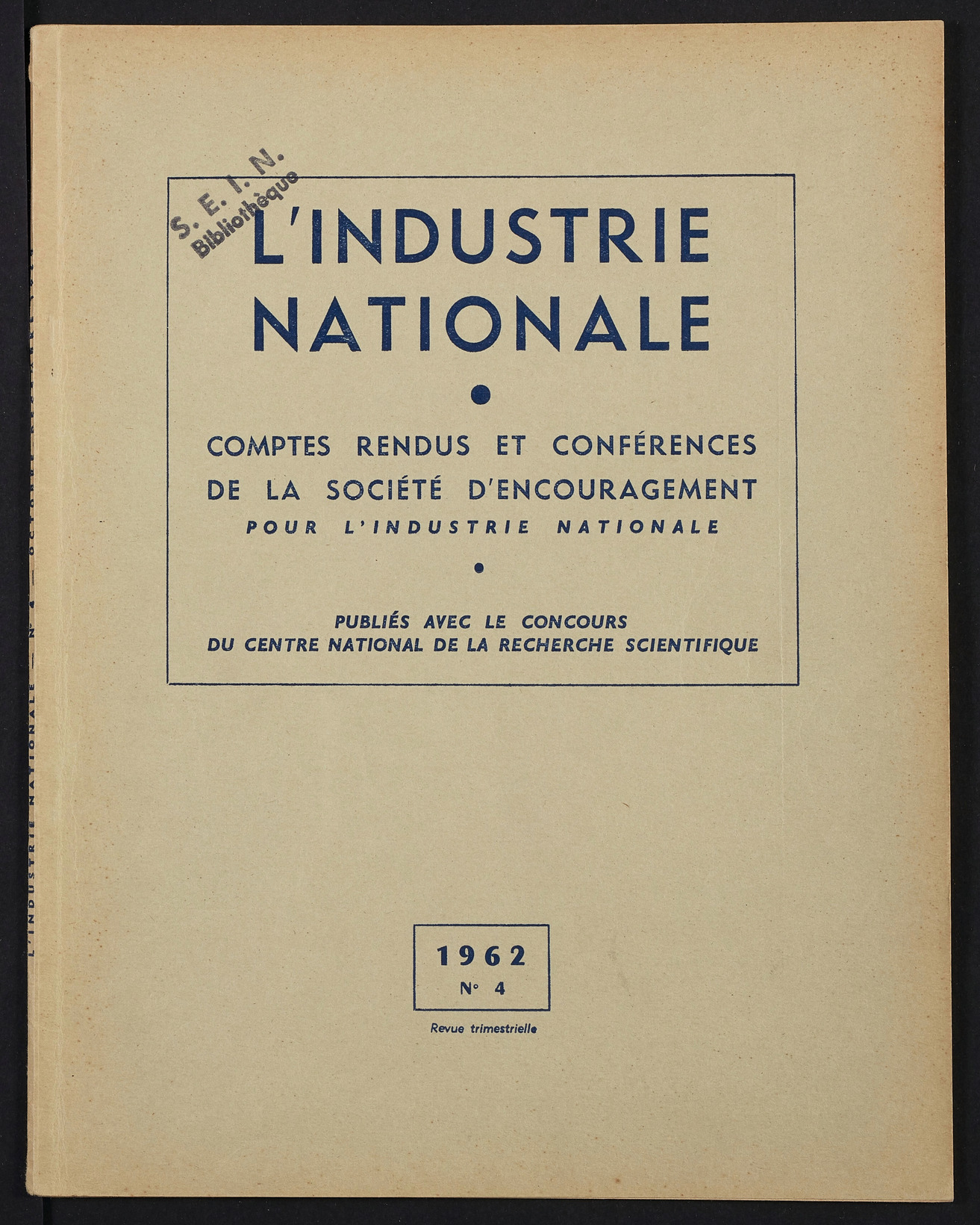 Page de titre du INDNAT.61