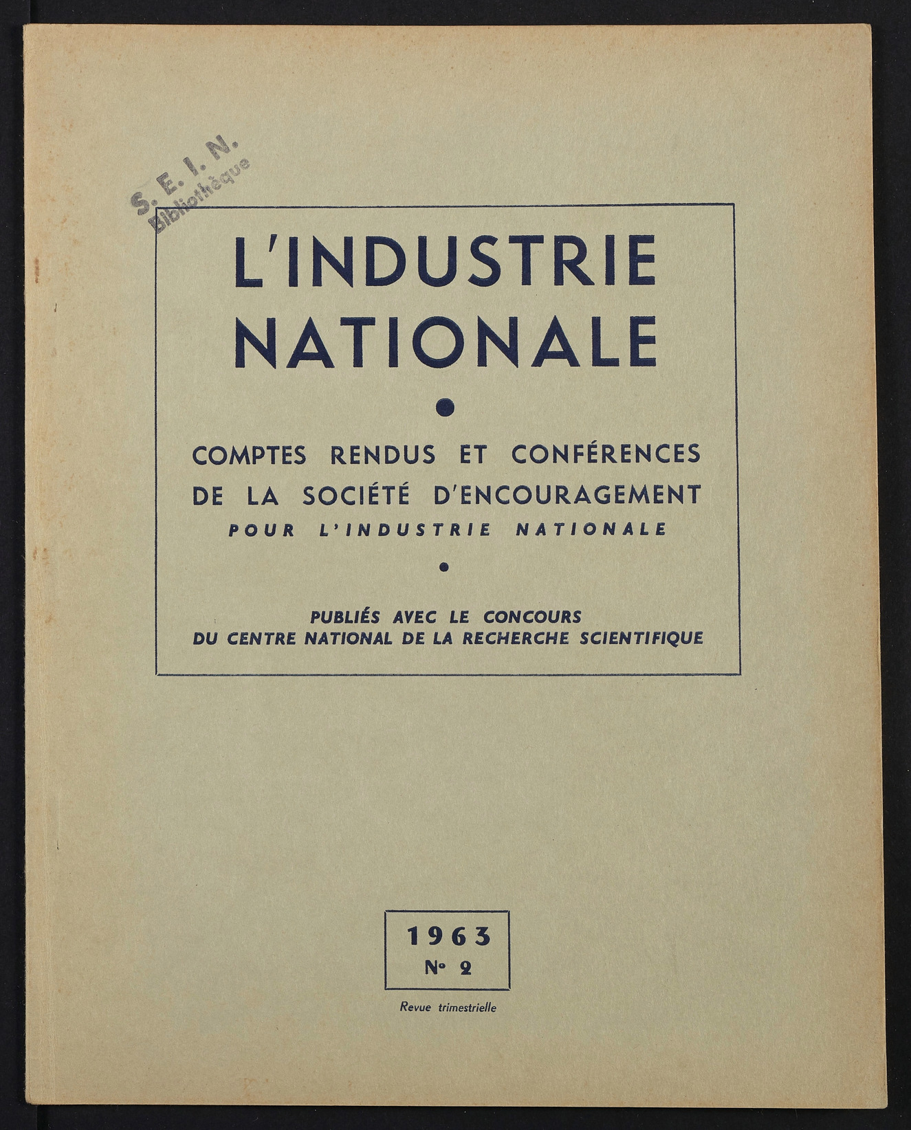Page de titre du INDNAT.63