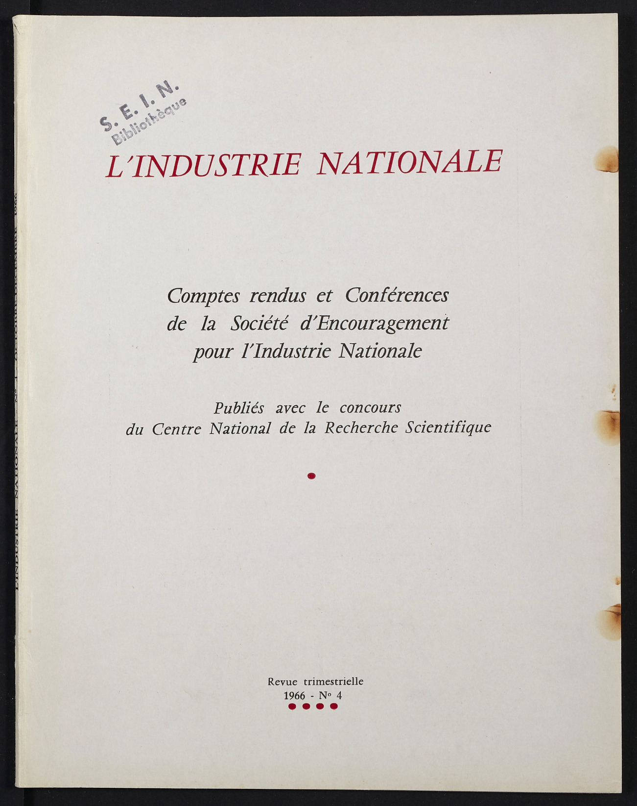 Page de titre du INDNAT.77