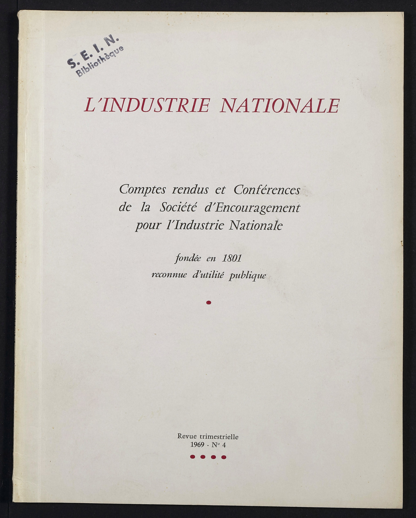 Page de titre du INDNAT.89