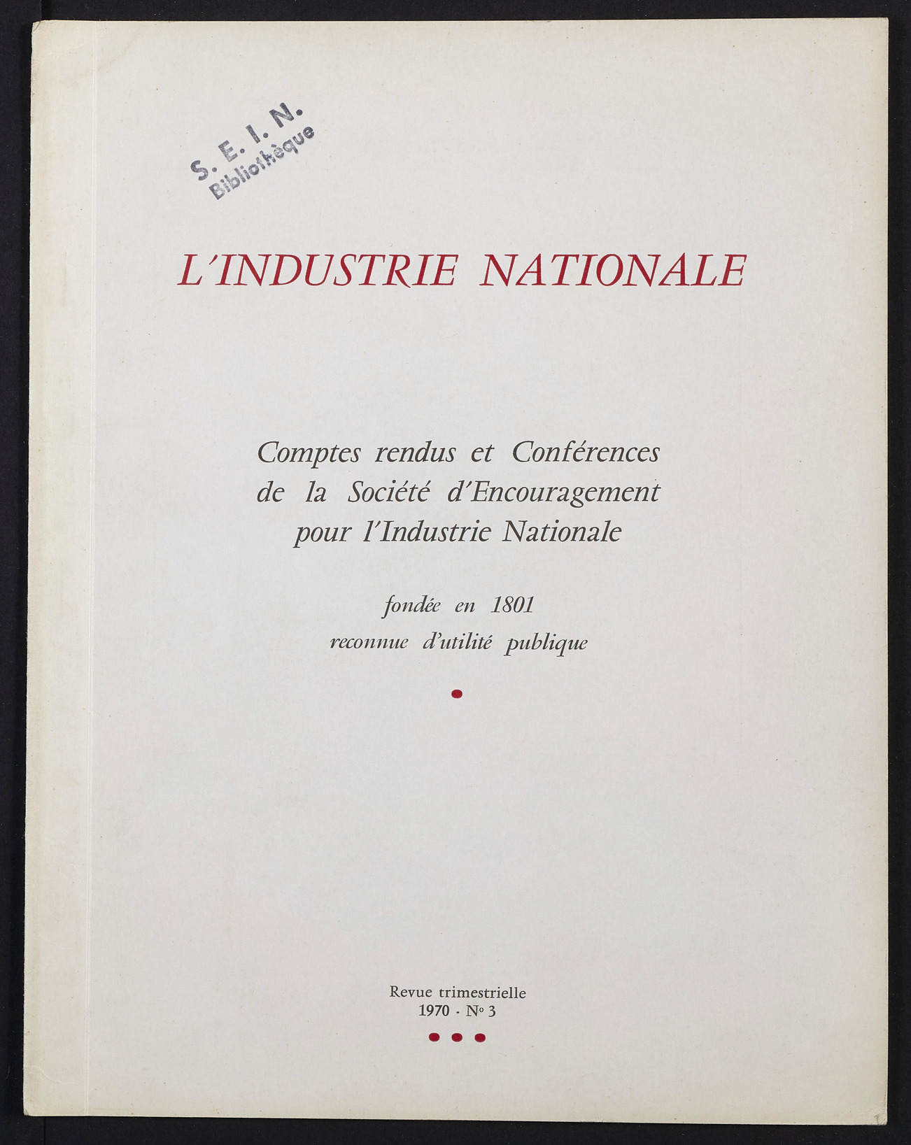 Page de titre du INDNAT.92