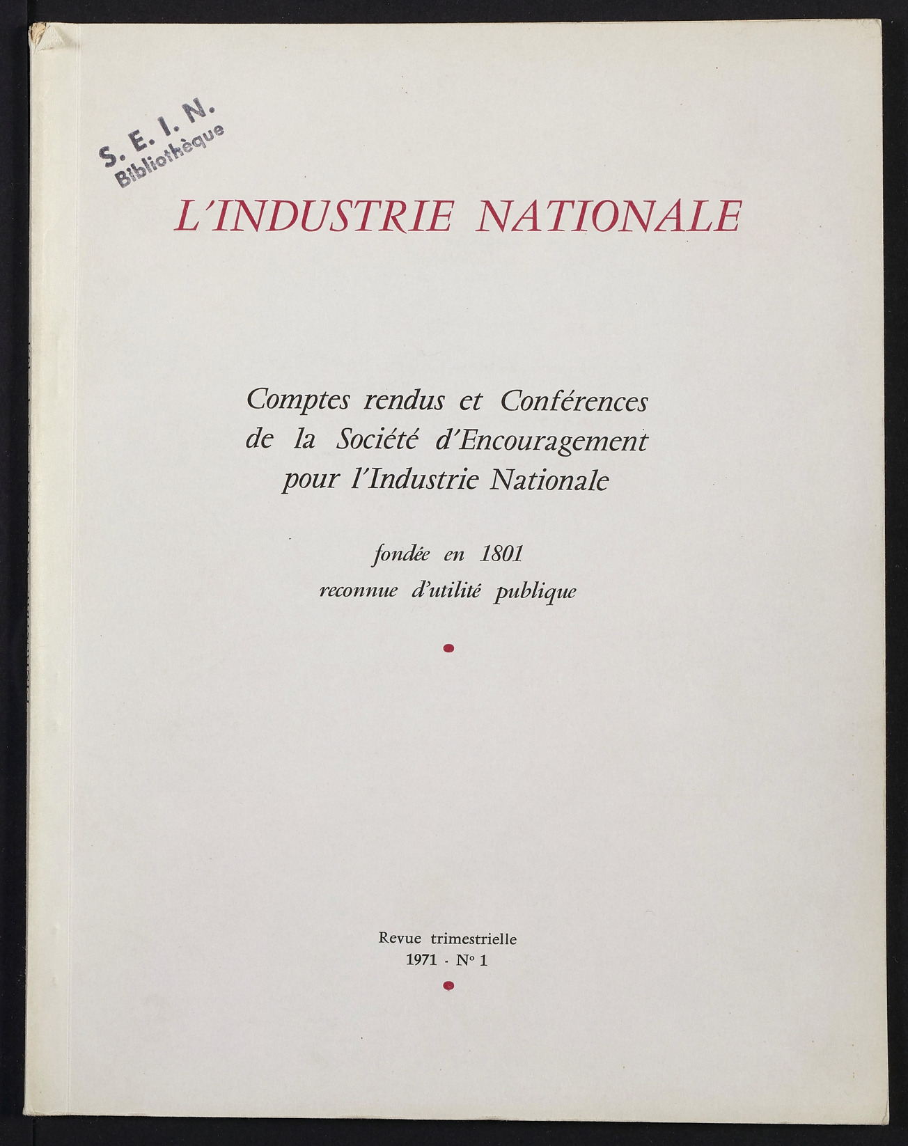 Page de titre du INDNAT.94