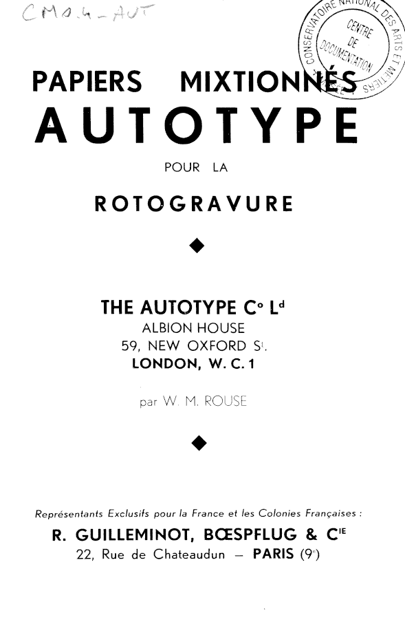 Page de titre du M11168