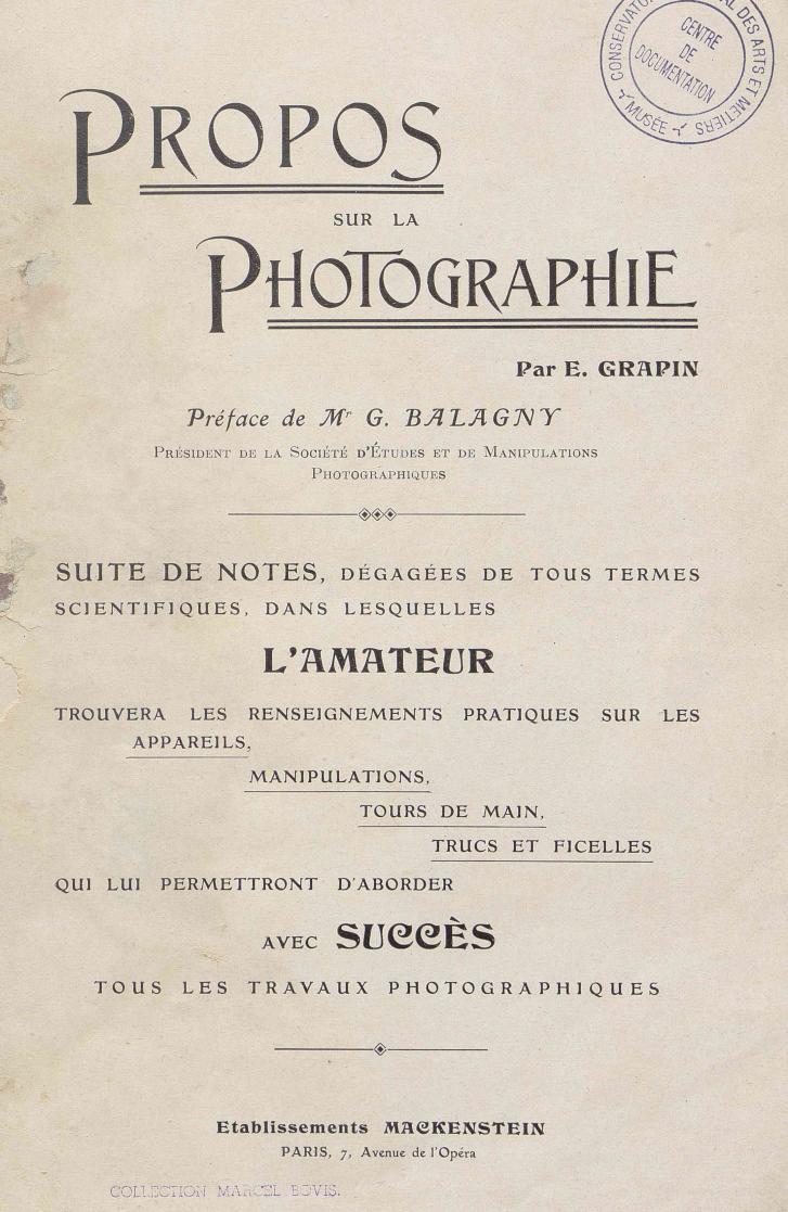 Page de titre du M11174