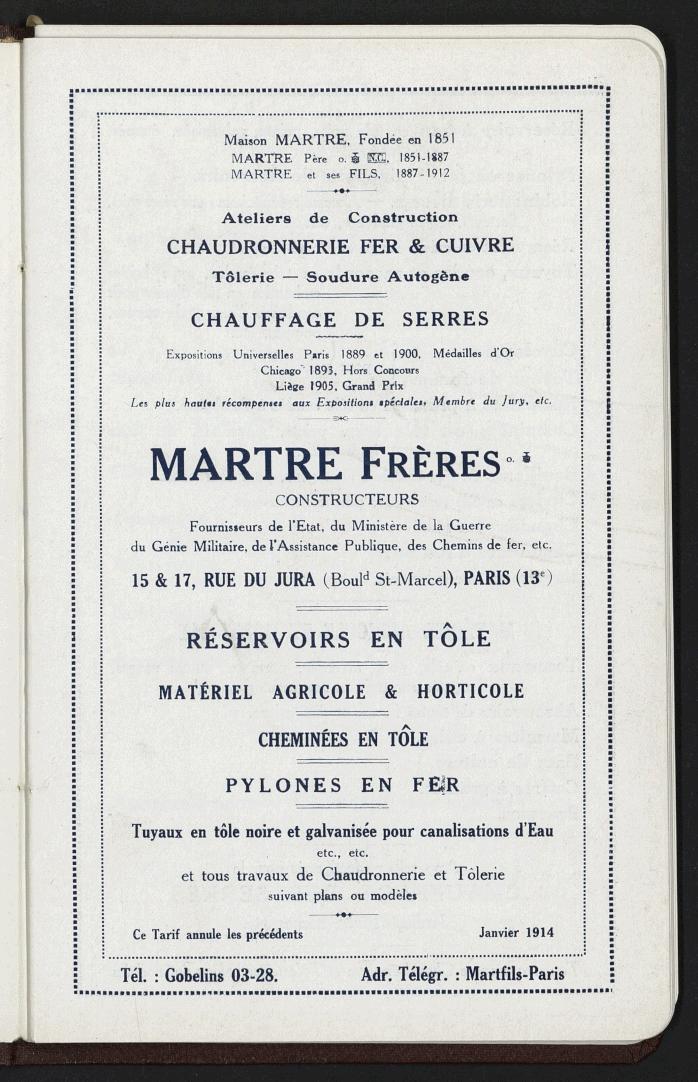 Page de titre du M13654