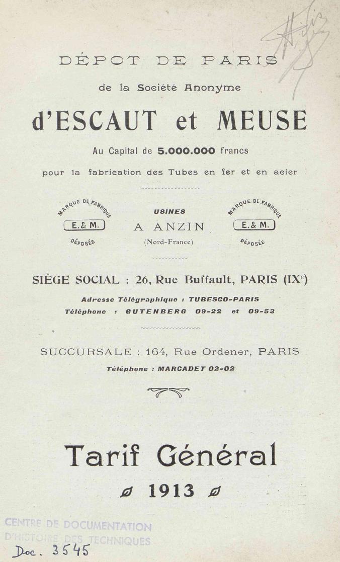 Page de titre du M13712