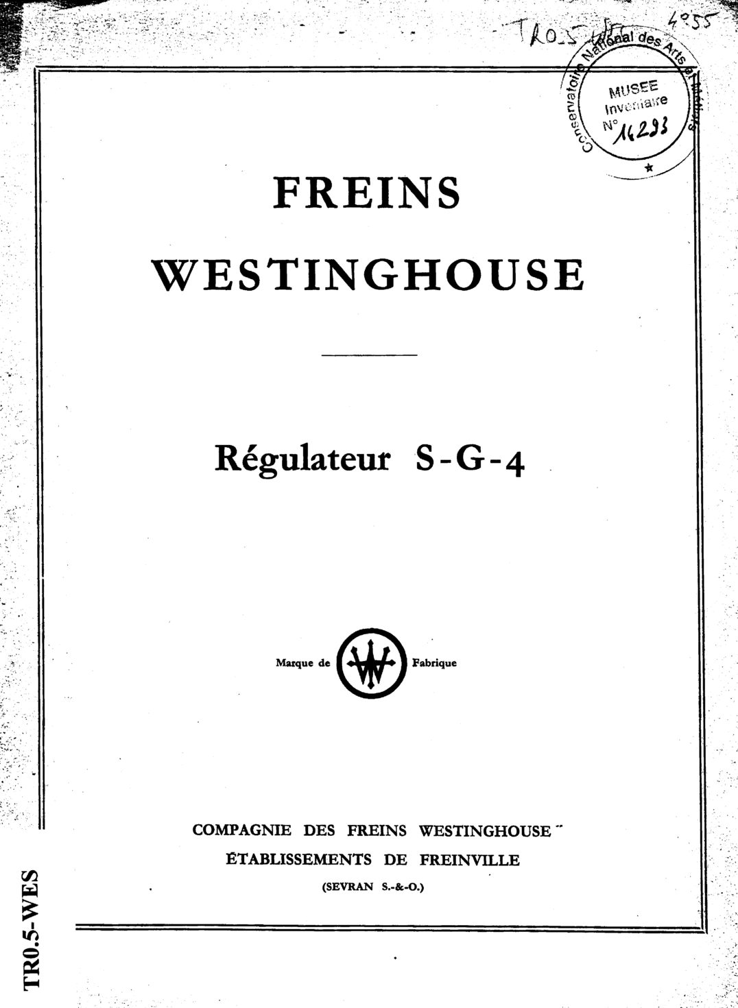 Page de titre du M14293