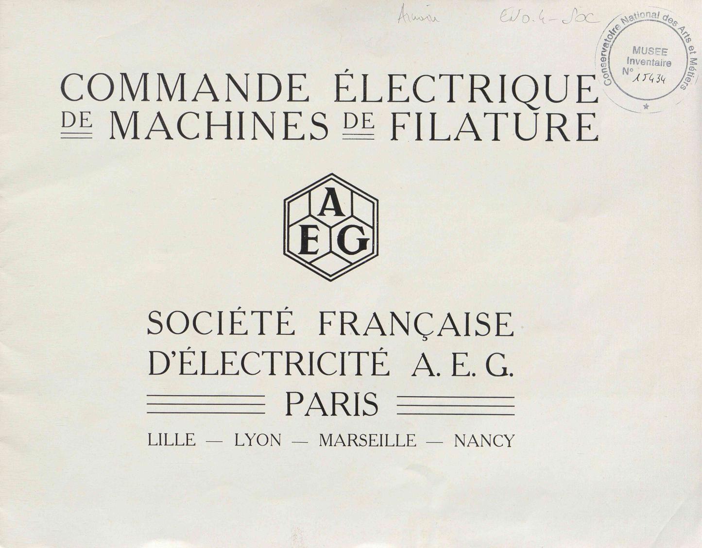 Page de titre du M15434