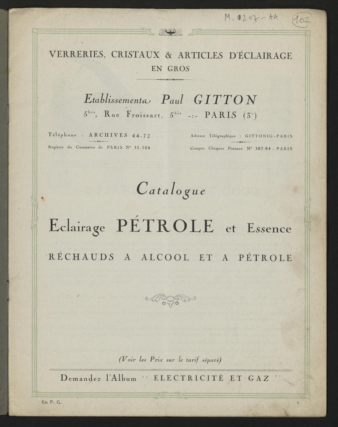 Page de titre du M17341