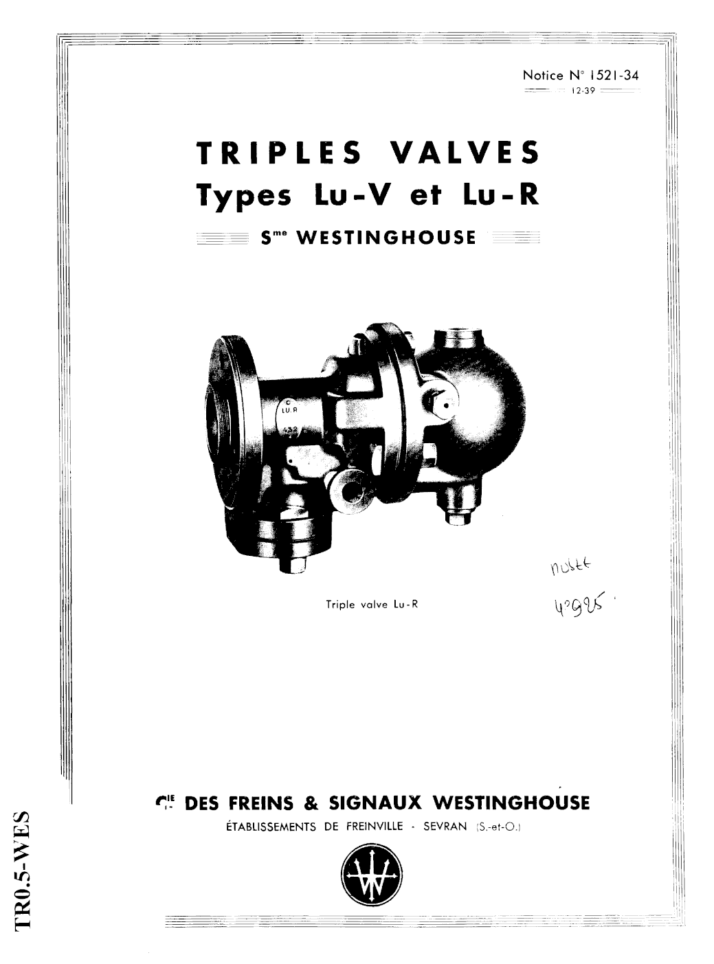 Page de titre du M1789