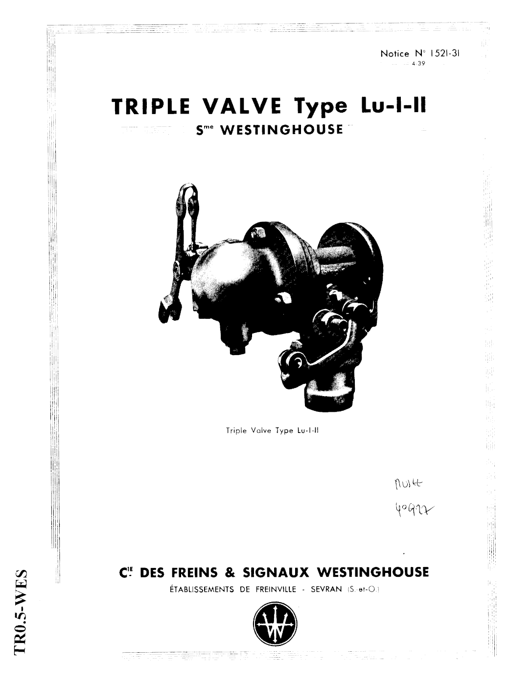 Page de titre du M1791