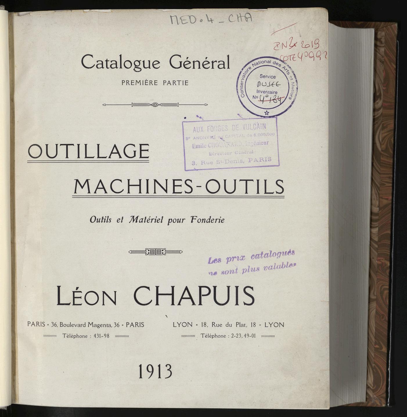 Page de titre du M2019