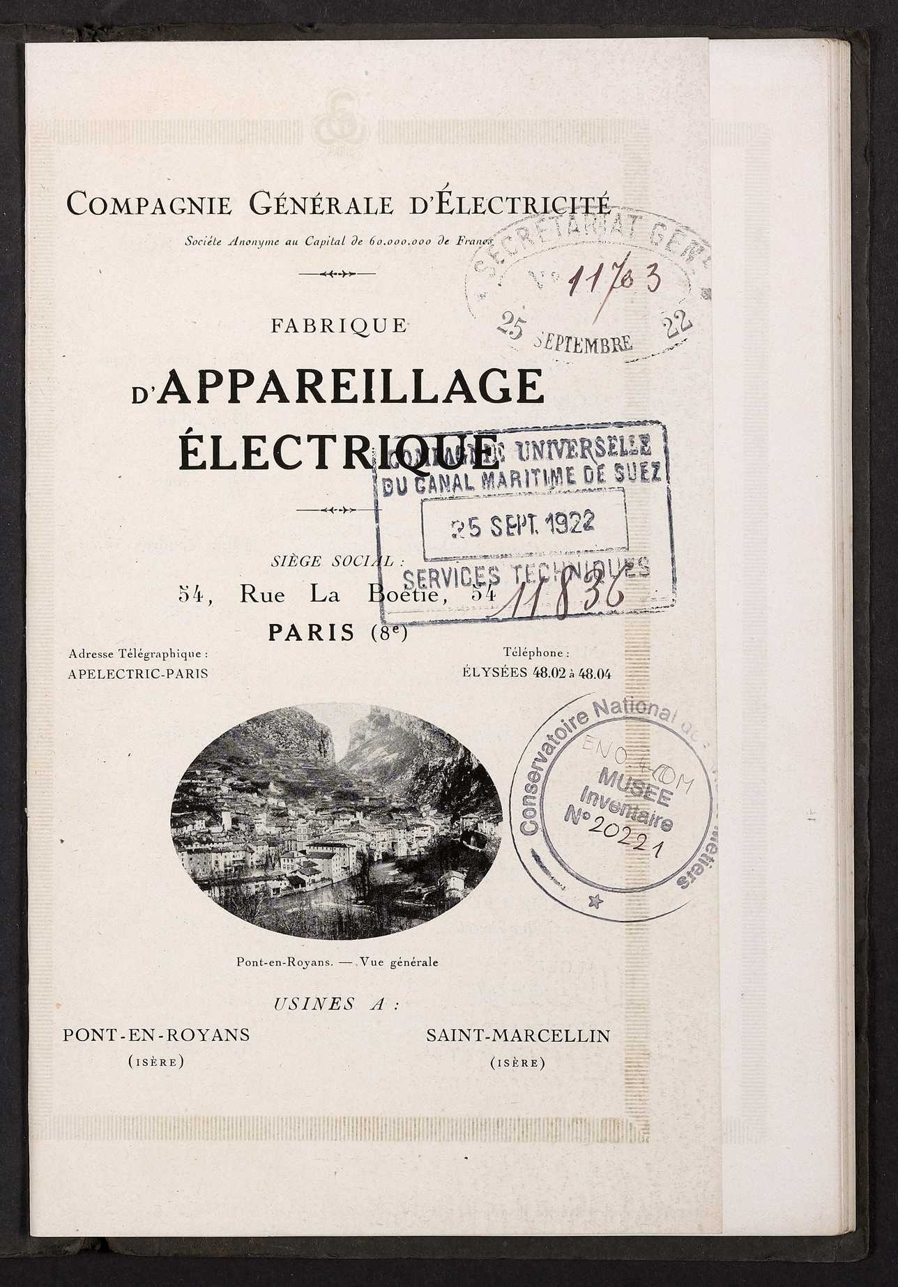 Page de titre du M20221