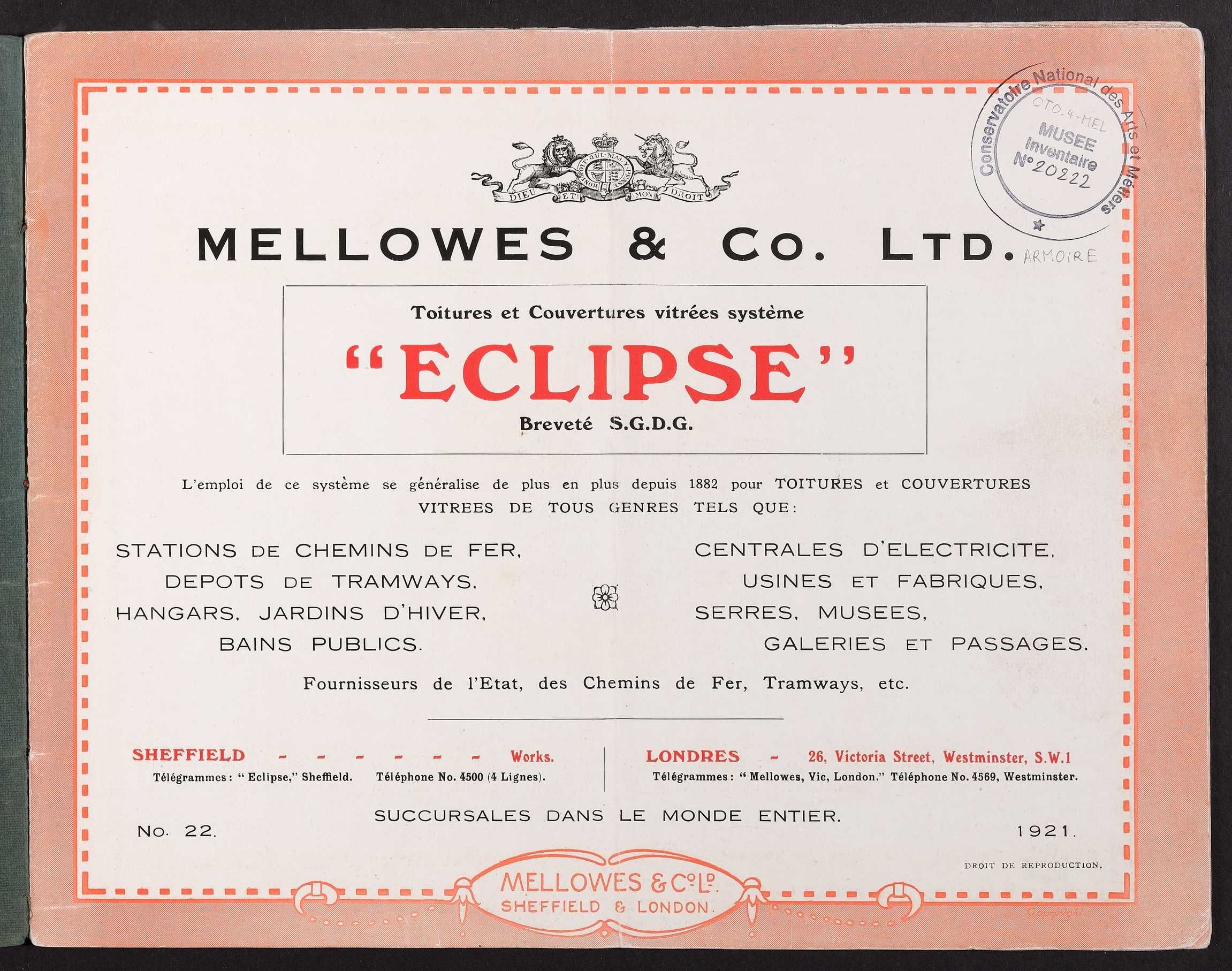 Page de titre du M20222