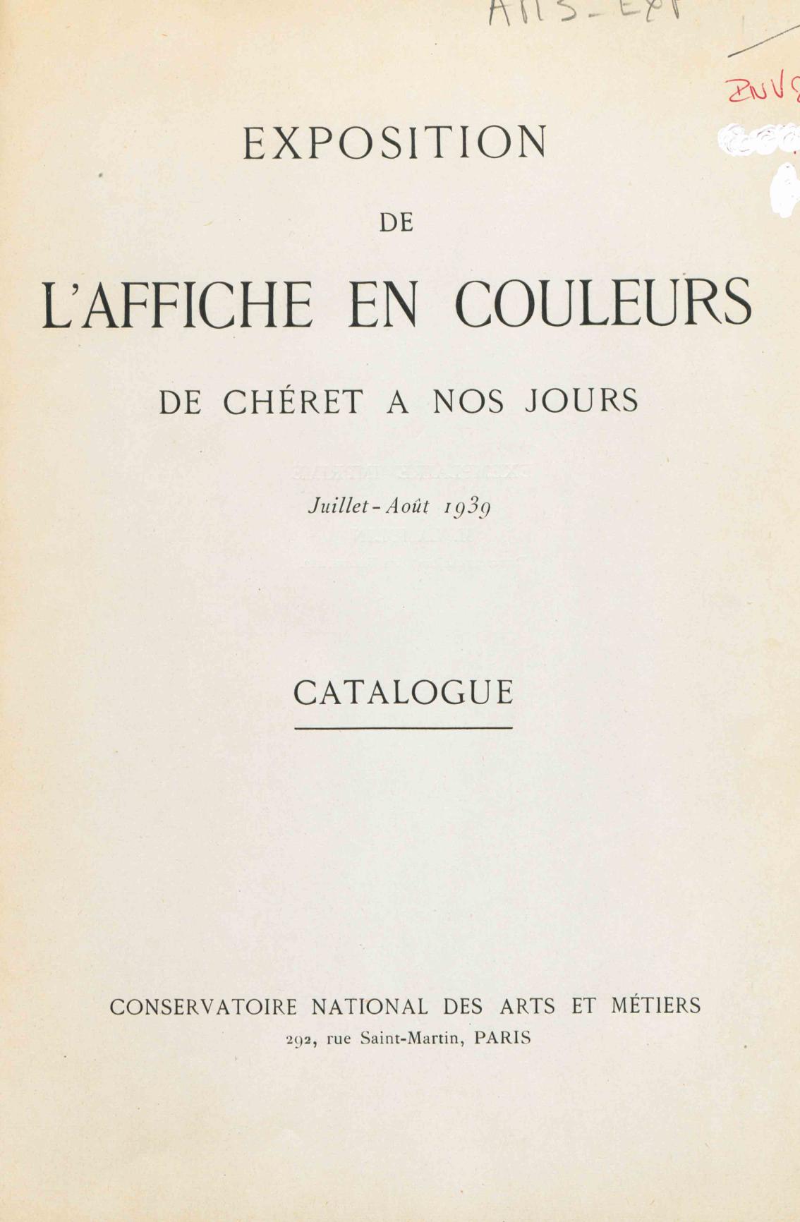 Page de titre du M2030