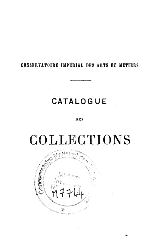 Page de titre du M7744