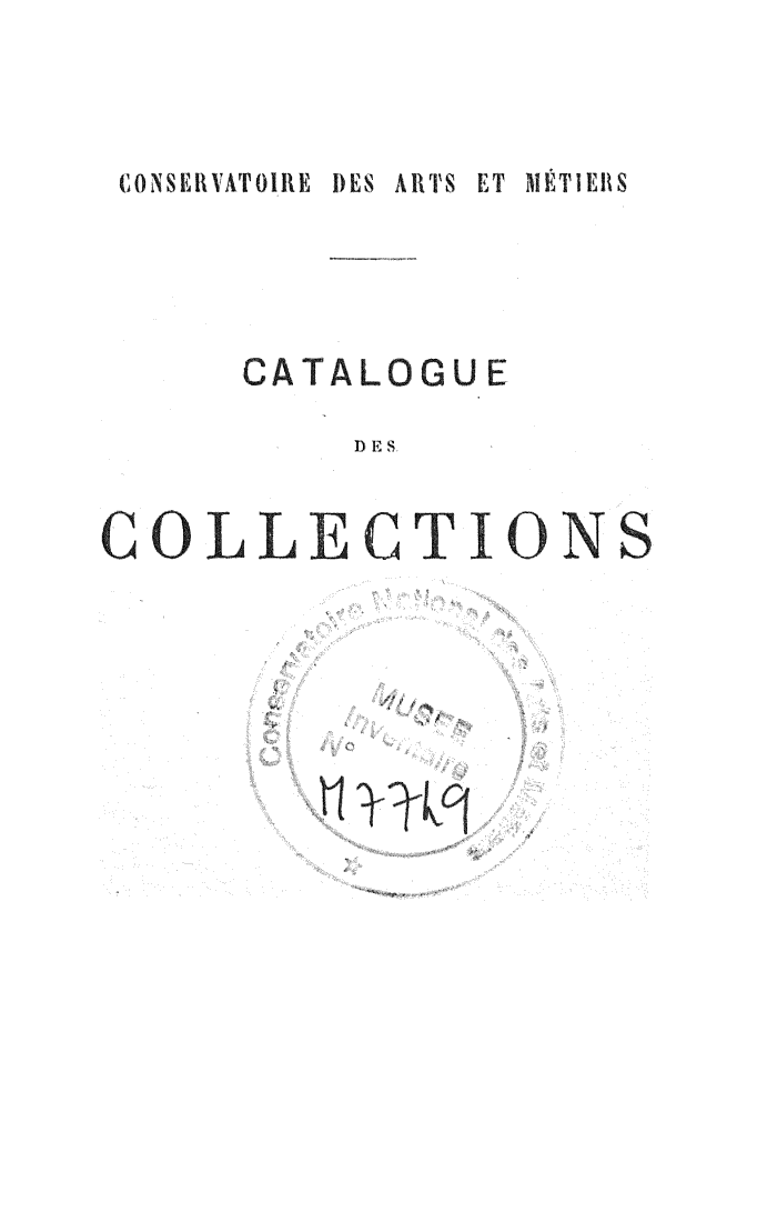 Page de titre du M7749