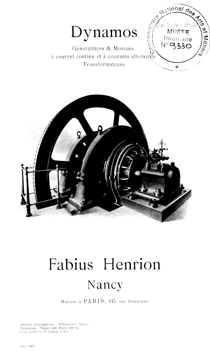 Page de titre du M9330