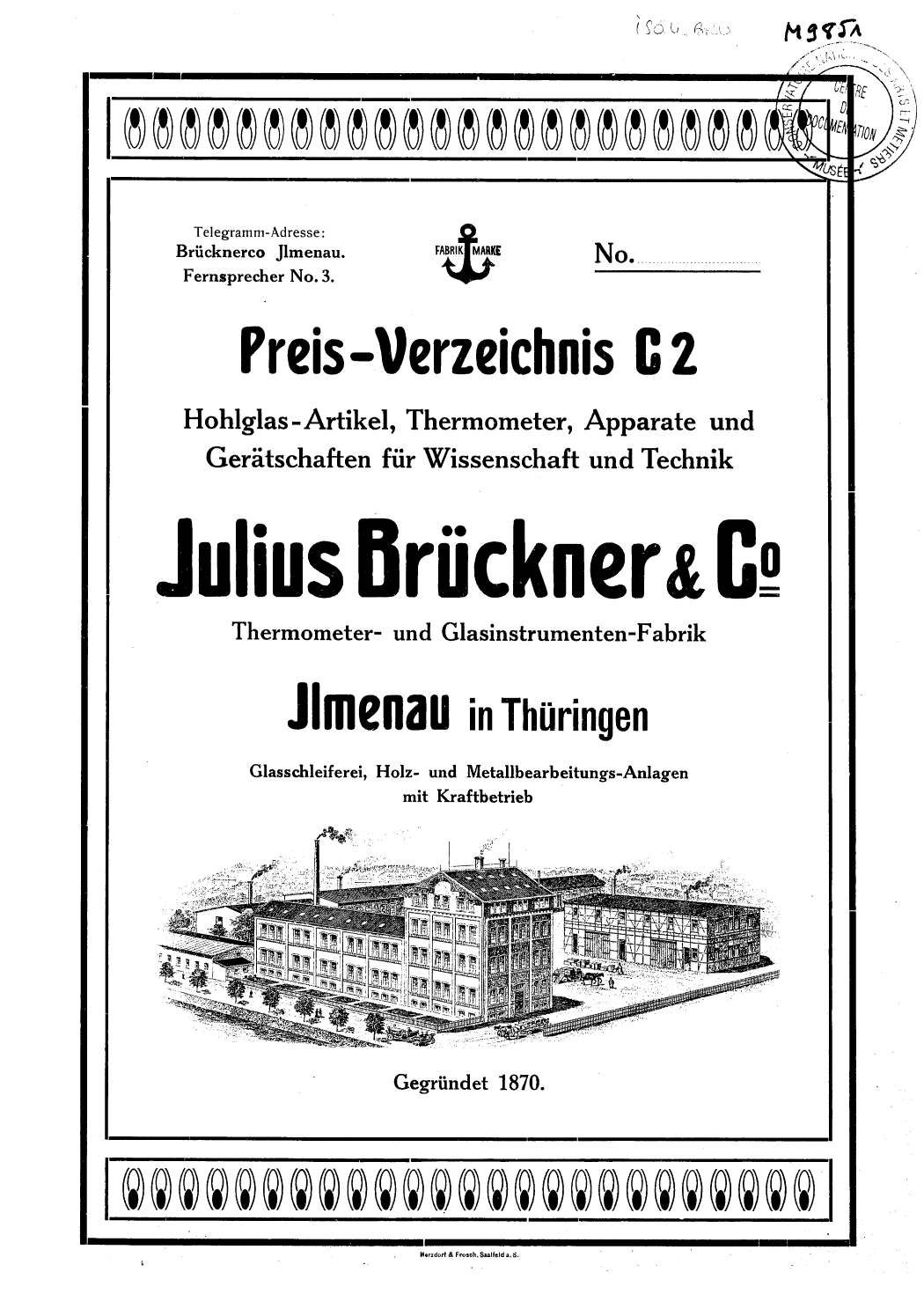 Page de titre du M9851