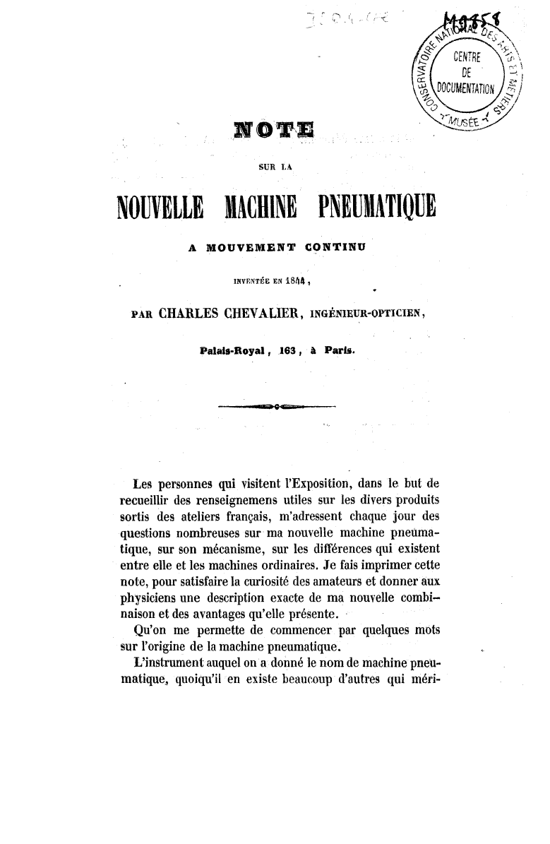 Page de titre du M9858